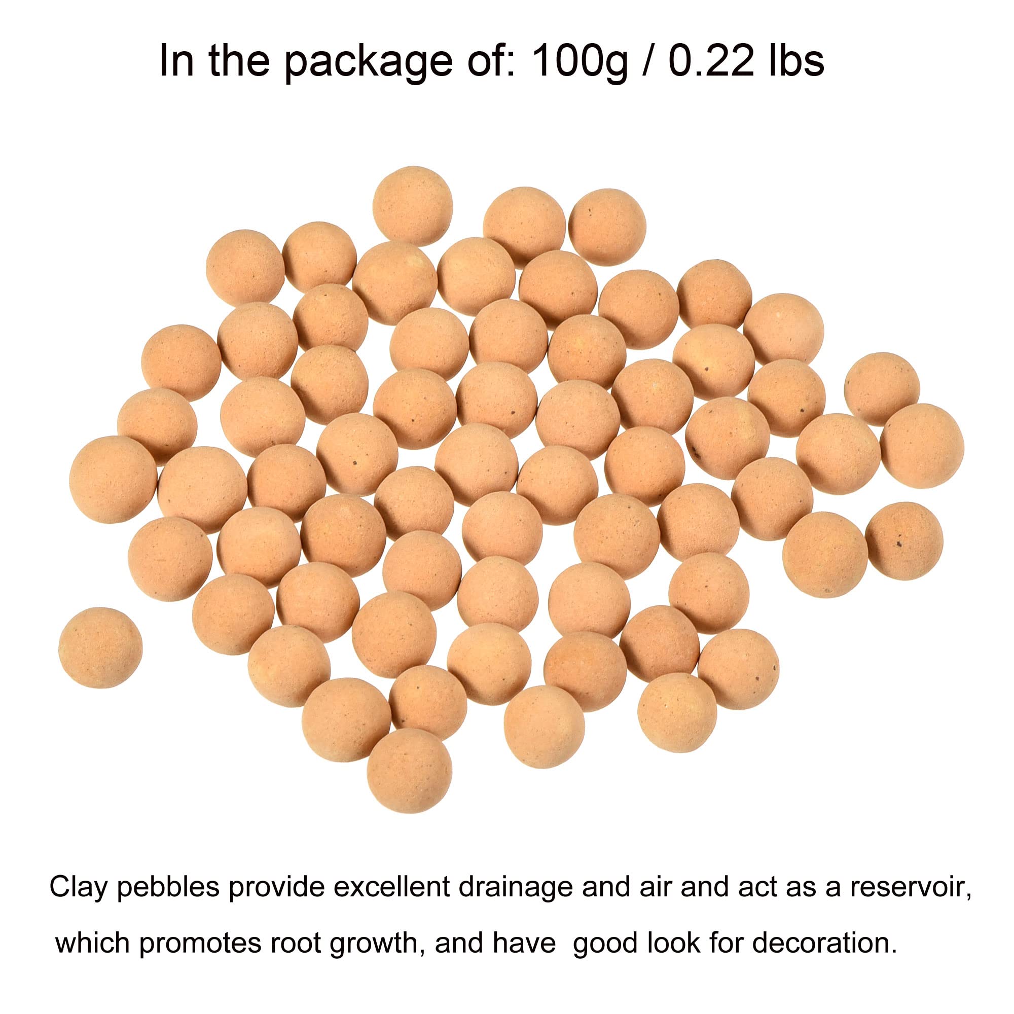 Premium MECCANIXITY Clay Pebbles 5-6mm (0.22 lbs) - Hydroponic Growing Media for Indoor Plants, Orchids, Bonsai Trees | Ideal for Hydroponics, Aquaponics, Vase Fillers & Decorative Landscaping