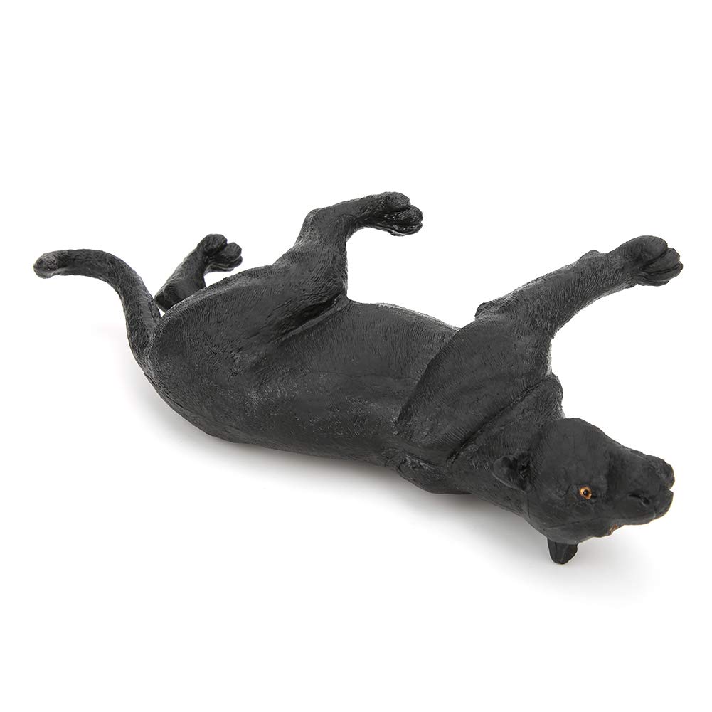 Realistic Black Panther Animal Model - Lifelike Zoo Animal Toy for Kids, Educational Wildlife Figurine, Home Decor & School Crafts - Perfect for Jungle Themed Parties, Classroom Learning & Collectors