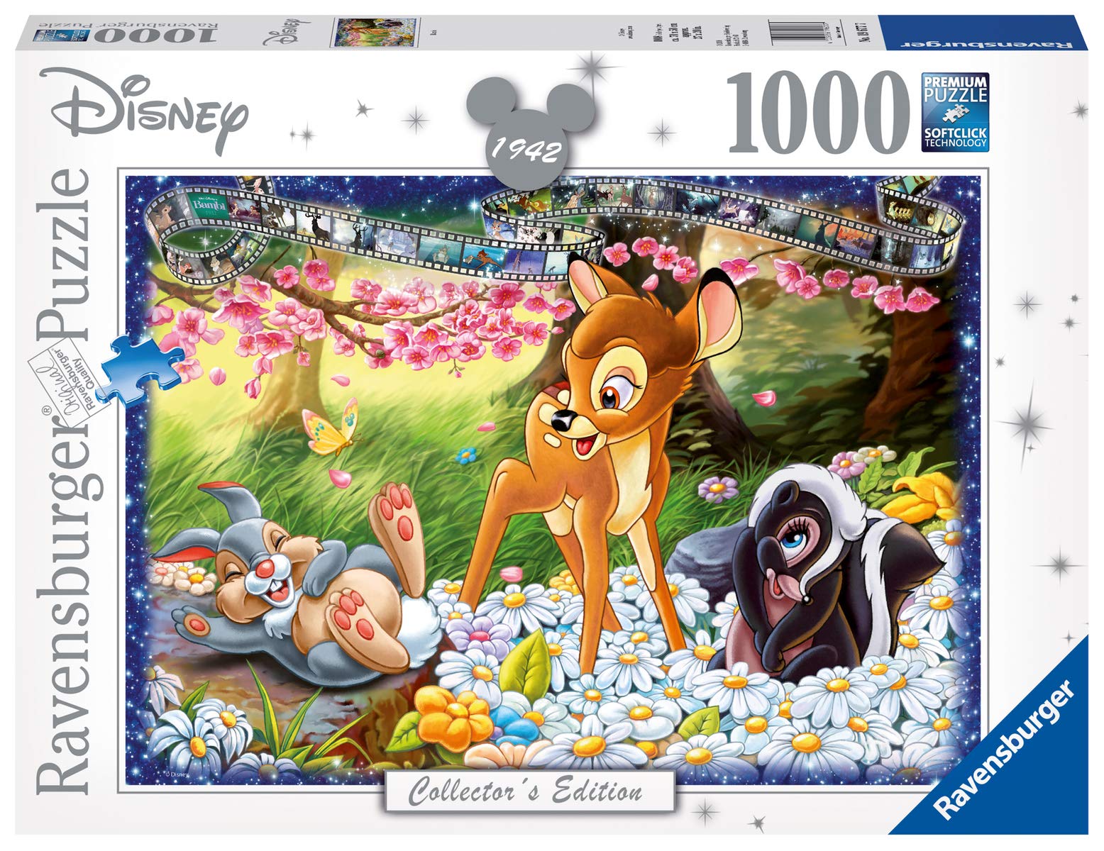 Ravensburger 1000-Piece Bambi Disney Puzzle for Adults - Premium Jigsaw Puzzle with Glue for Framing, 70x50cm - Perfect for Family Game Nights, Home Decor & Disney Collectors