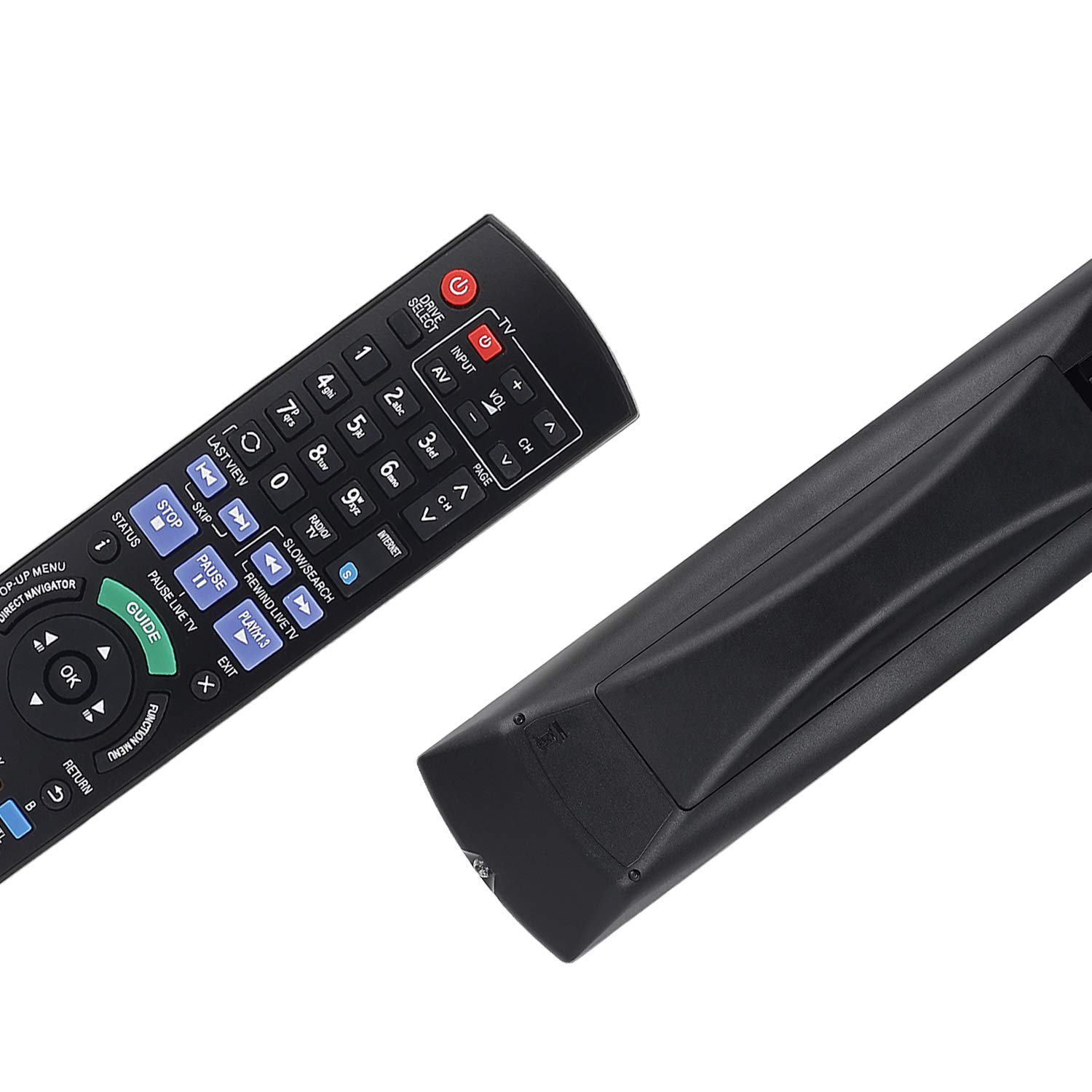 Universal Replacement Remote Control for Panasonic Blu-Ray Recorders - Compatible with DMR-BWT720, DMR-BWT820, DMR-BWT730, DMR-BWT835 & More - Perfect for Home Theater & Media Center Setup