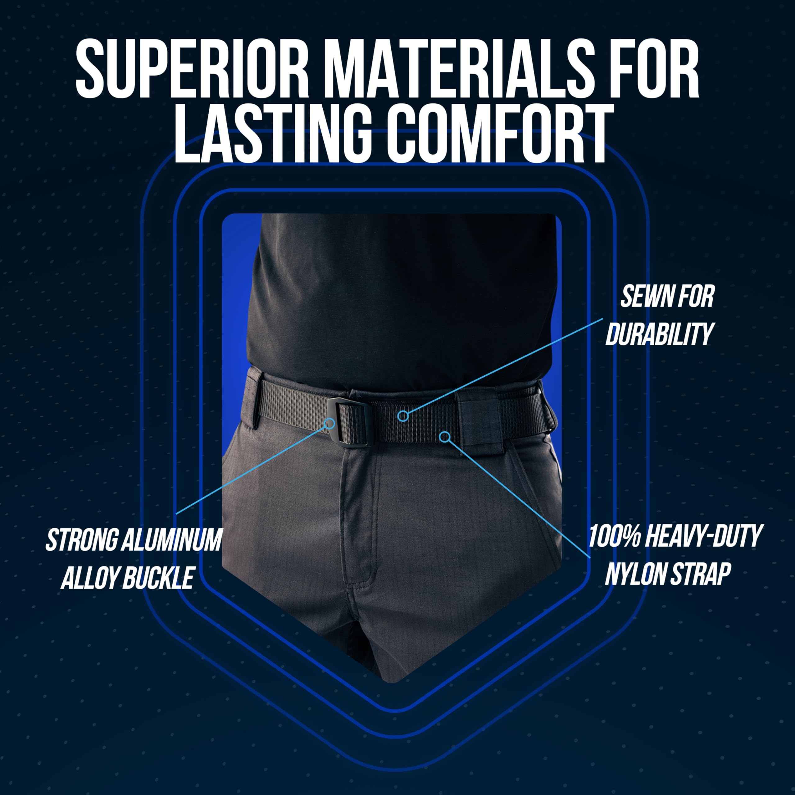 Shirt Stay Plus - Professional Heavy Duty Tactical Belt for Men | Military & Police Gear | Secure Uniform Shirt for Active Duty, Work & Outdoor Adventures