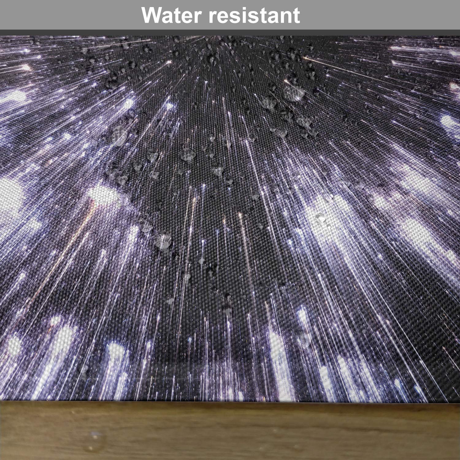 Ambesonne Galaxy Place Mats Set of 4 - Space Travel Universe Themed Washable Fabric Placemats for Dining Table & Kitchen Decor in Violet Black White | Perfect for Sci-Fi Parties, Modern Home Decor & Space Enthusiasts