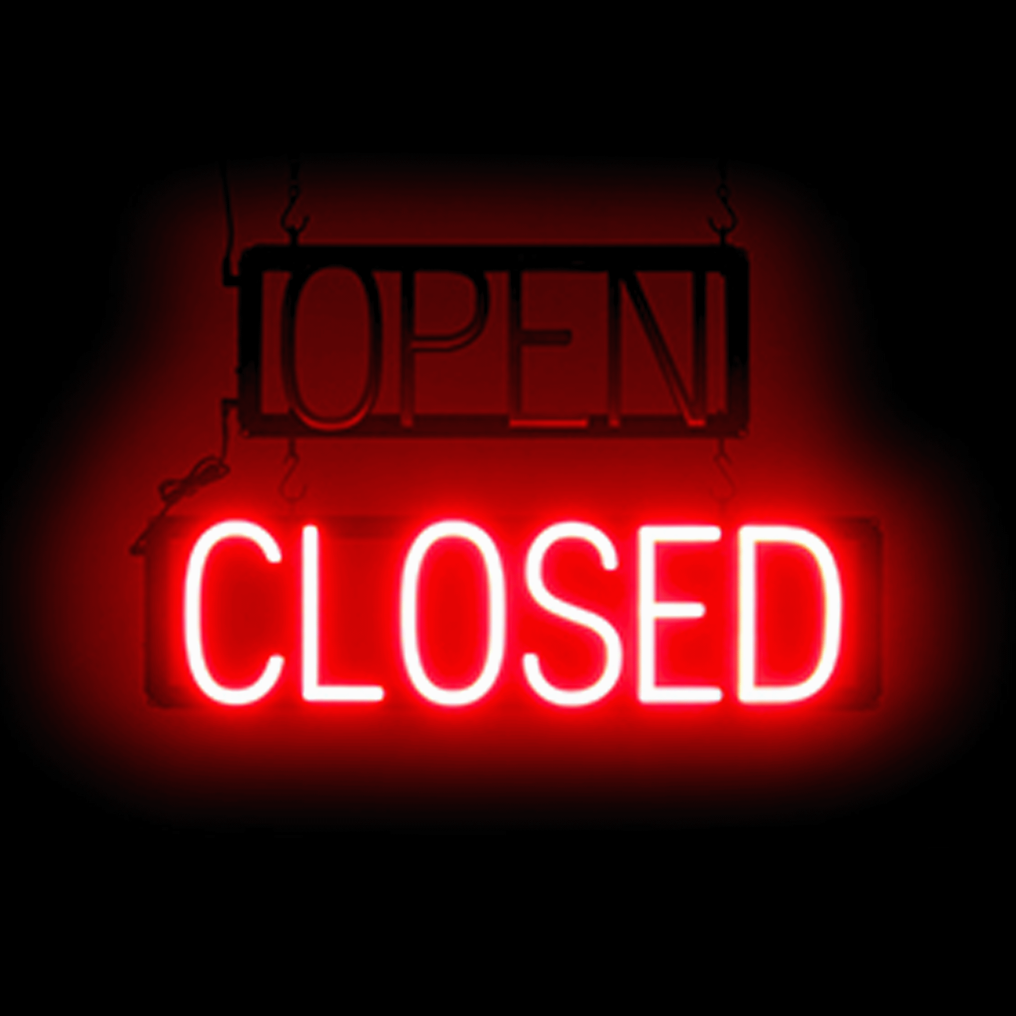 SpellBrite OPEN/CLOSED Neon LED Sign - Bright Business Sign for Storefronts, Restaurants & Retail Shops - Perfect for Window Displays and Business Hours Indicator