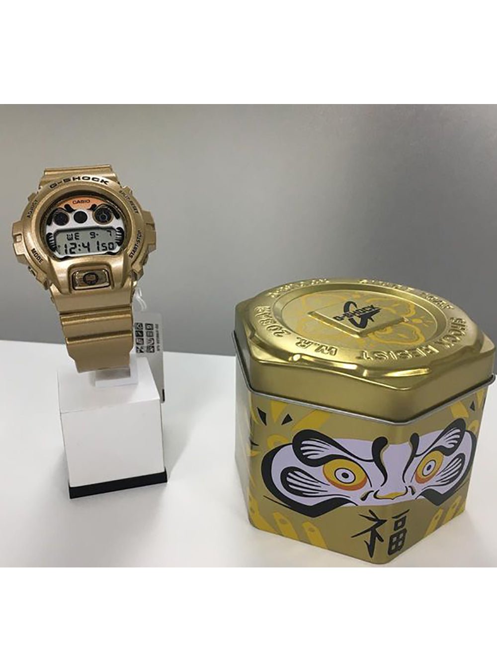 CASIO G-SHOCK DW-6900GDA-9JR Limited Edition Gold Daruma Watch - JDM Exclusive Shock-Resistant Digital Watch for Men - Perfect for Collectors, Streetwear & Outdoor Adventures