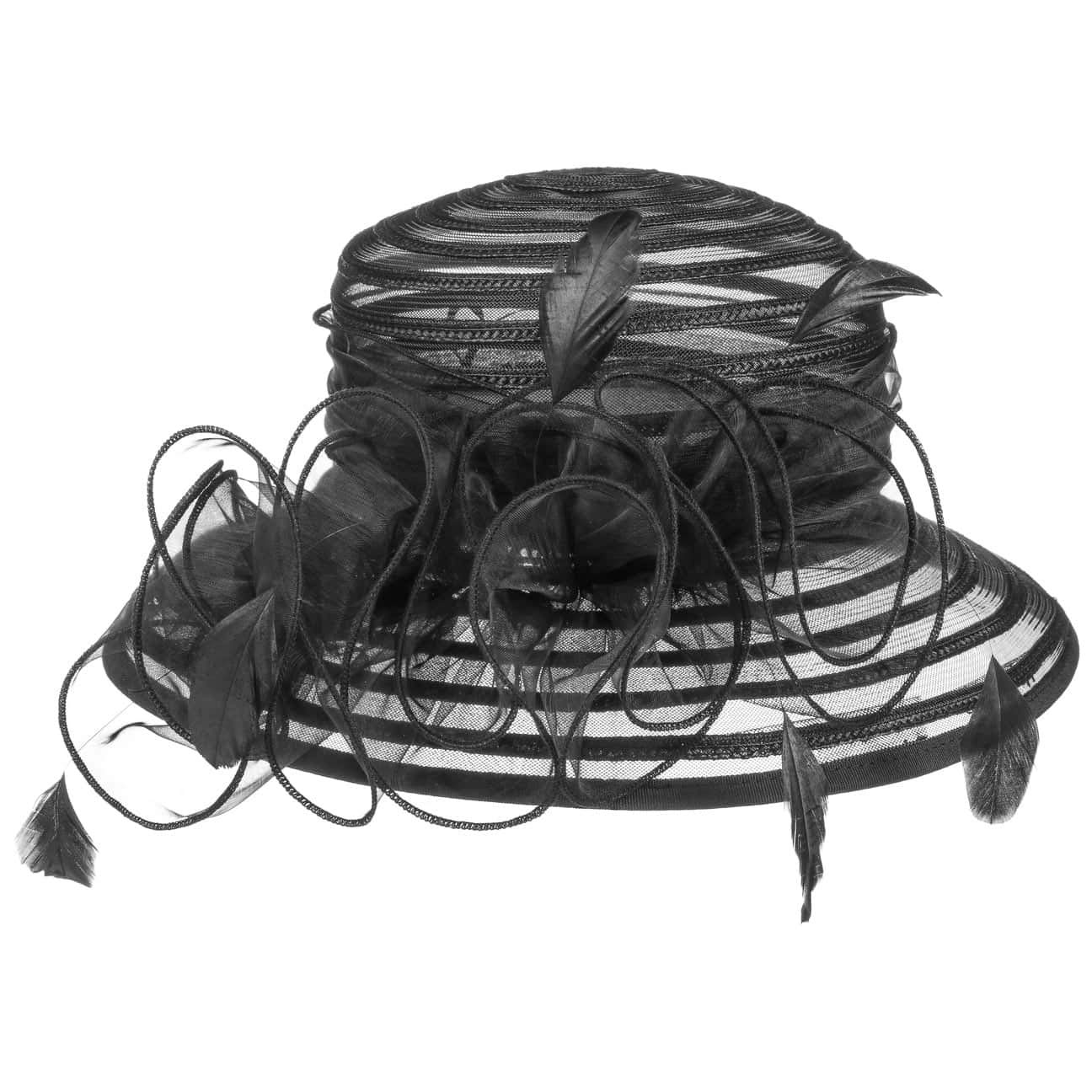 McBURN Amarna Women's Occasion Hat - Elegant Wide Brim Sun Hat for Beach, Wedding & Outdoor Events