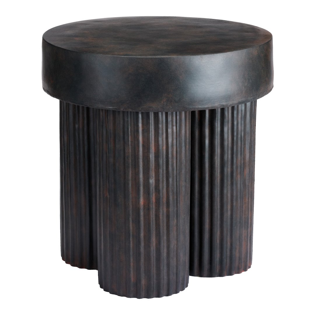 Hansen Hyldahl Gear Side Table by Norr11 - Modern Scandinavian End Table for Living Room, Bedroom & Office
