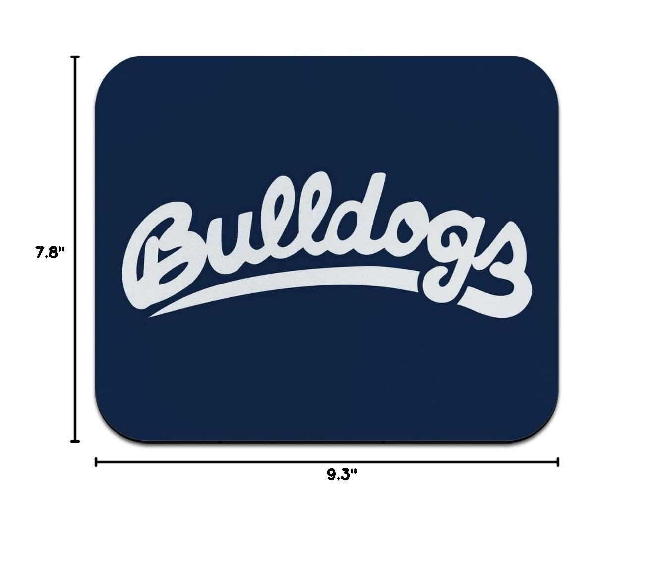 Fresno State Secondary Logo Low Profile Thin Gaming Mouse Pad - Non-Slip Rubber Base for PC, Laptop, Office & Home Use - Perfect for Work, Gaming & Computer Tasks