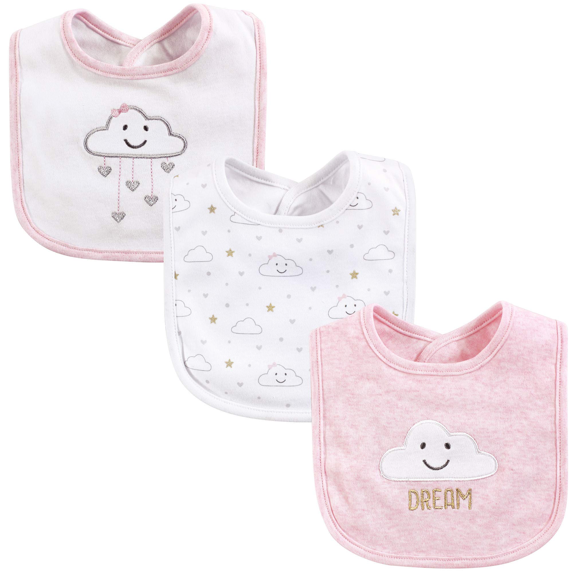 Hudson Baby Unisex Cotton Bibs for Infants & Toddlers - Soft Absorbent Drool Bibs for Feeding, Teething, and Everyday Use