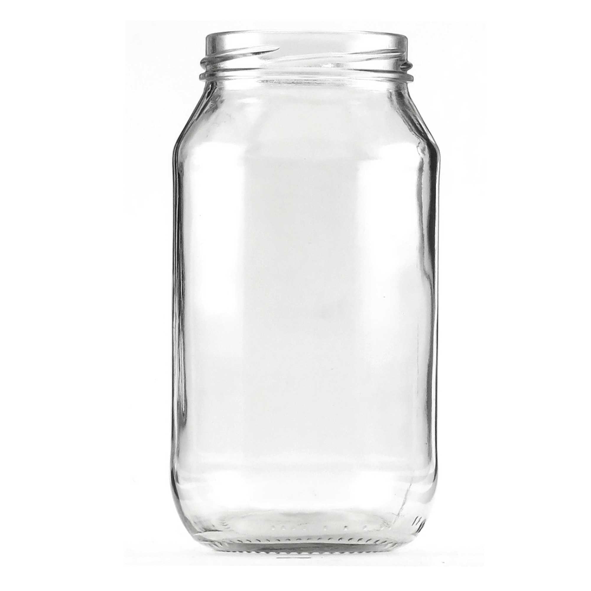 12-Pack 750ml Flint Glass Jars with Airtight Twist Lids - Round Food Storage Containers for Canning, Pickling, Jam Making & Kitchen Organization