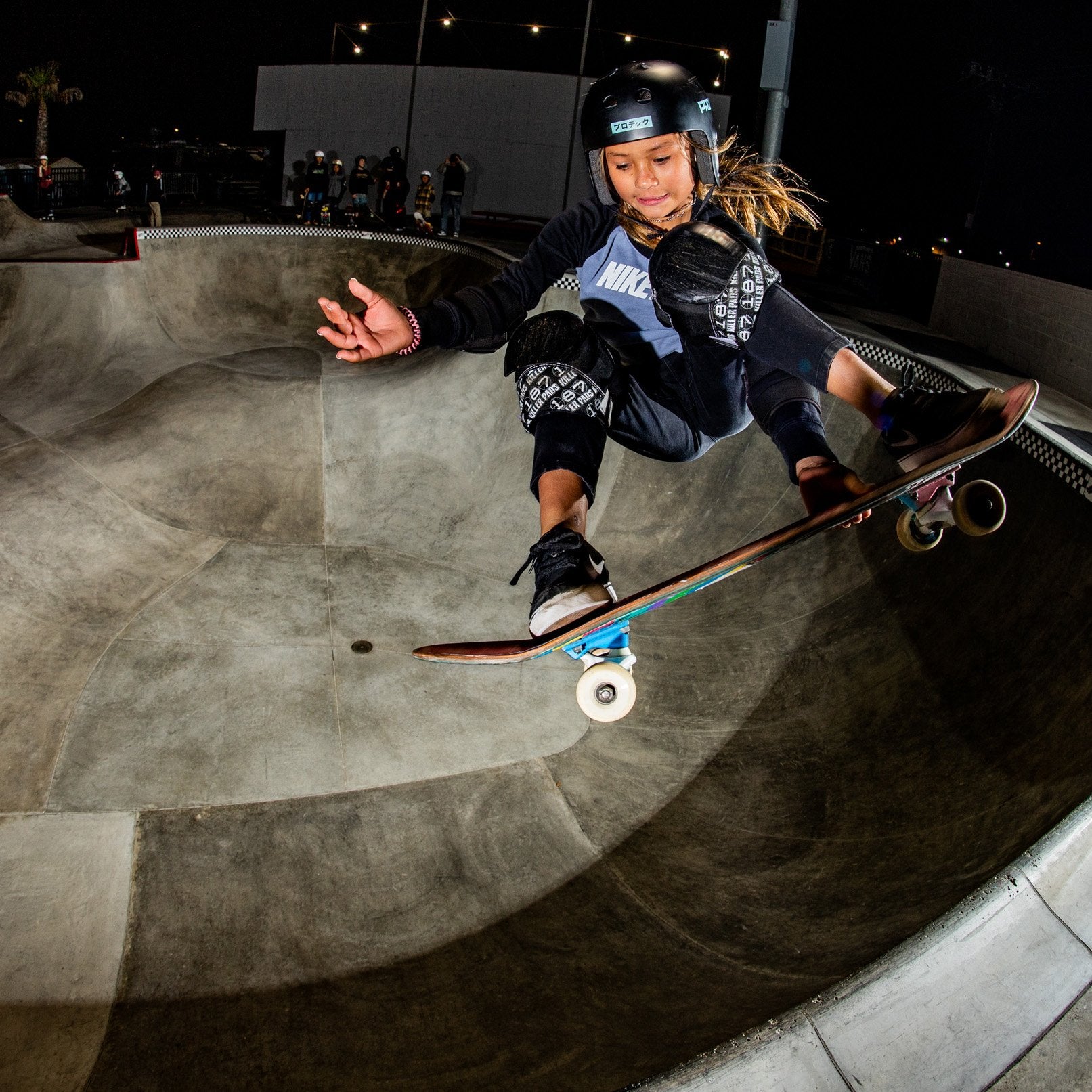 Full Cut Skateboard Deck - Sky Brown Pro Model - Blue Color - Perfect for Street Skating & Park Tricks