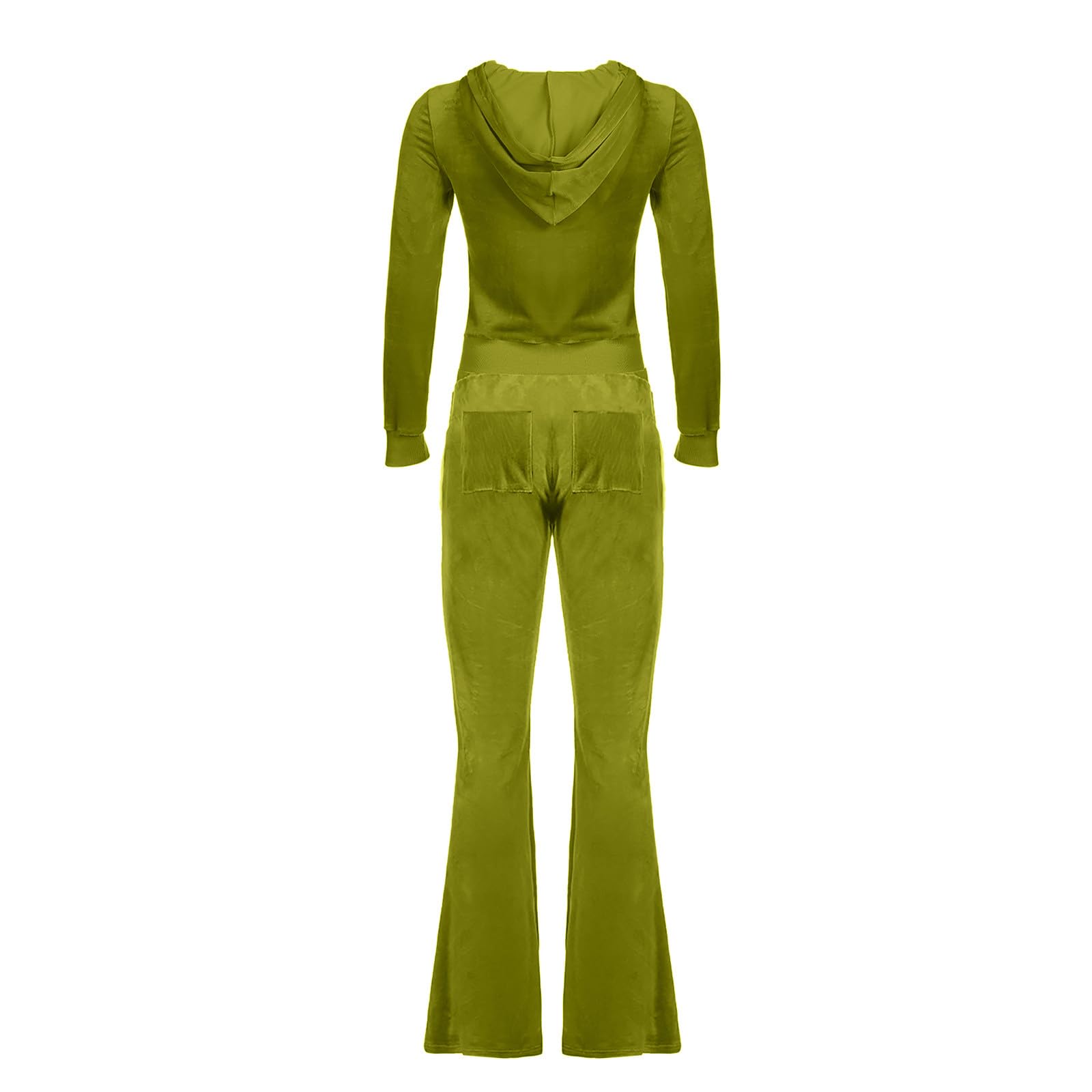 Stylish Women's 2-Piece Lounge Set - Zip-Up Hooded Sweatshirt & Pants in Soft Velvet Fabric | Cozy Casual Outfit for Home, Travel & Relaxation | Fashionable Comfort Wear