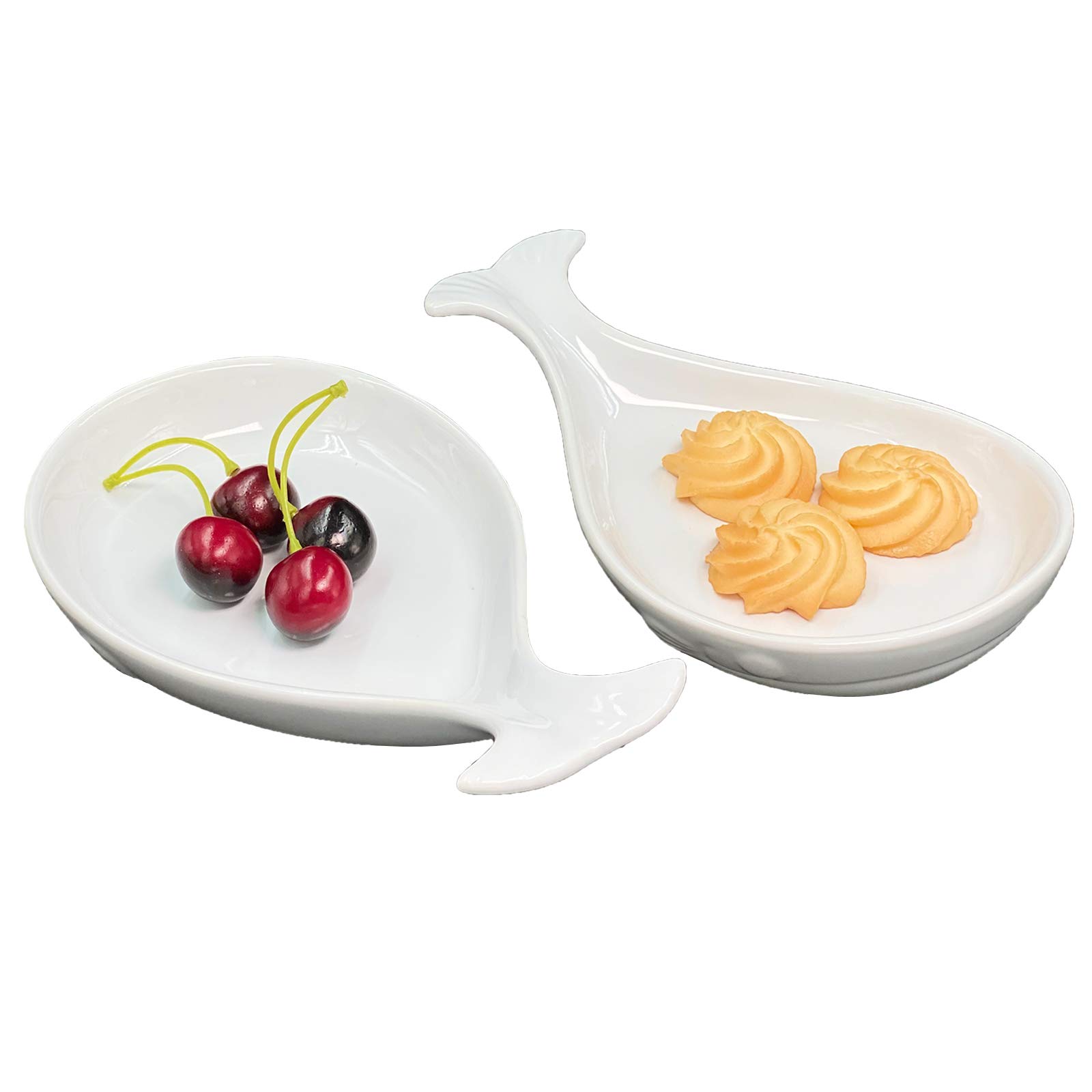 Ceramic Whale Spoon Rest - White Kitchen Utensil Holder for Cooking, Baking & Serving - Perfect for Countertop, Stovetop & Dining Table Decor