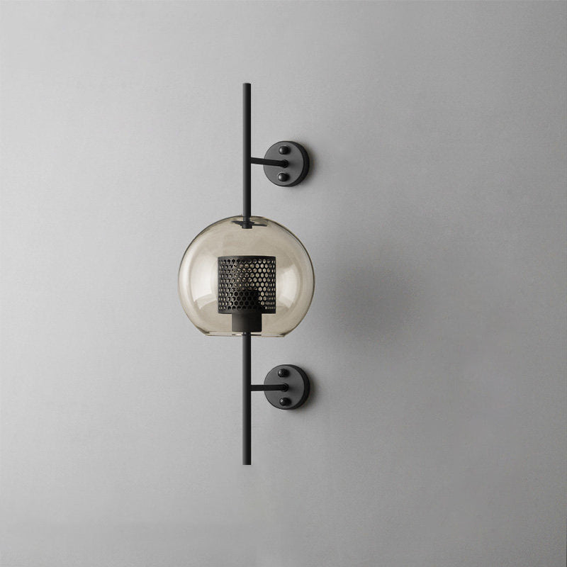 Chiswick Glass Wall Lamp - Modern LED Sconce Light for Living Room, Bedroom, and Hallway - Elegant Home Decor Lighting Fixture