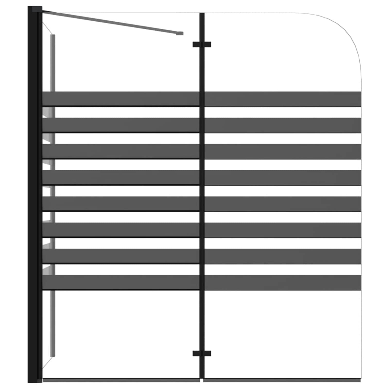 Festnight Frameless Shower Enclosure, Bathtub Enclosure, Glass Shower Wall, Bathroom Door, Tempered Glass 120x68x130 cm - Perfect for Modern Bathroom Renovations & Spa-Like Experience