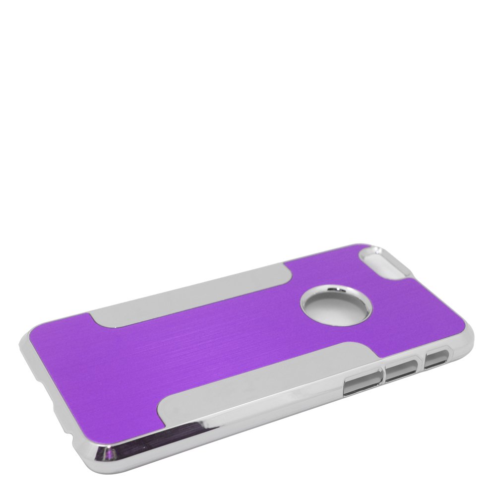 Luxury Metal iPhone 6 Case - Purple/Silver for Business & Travel