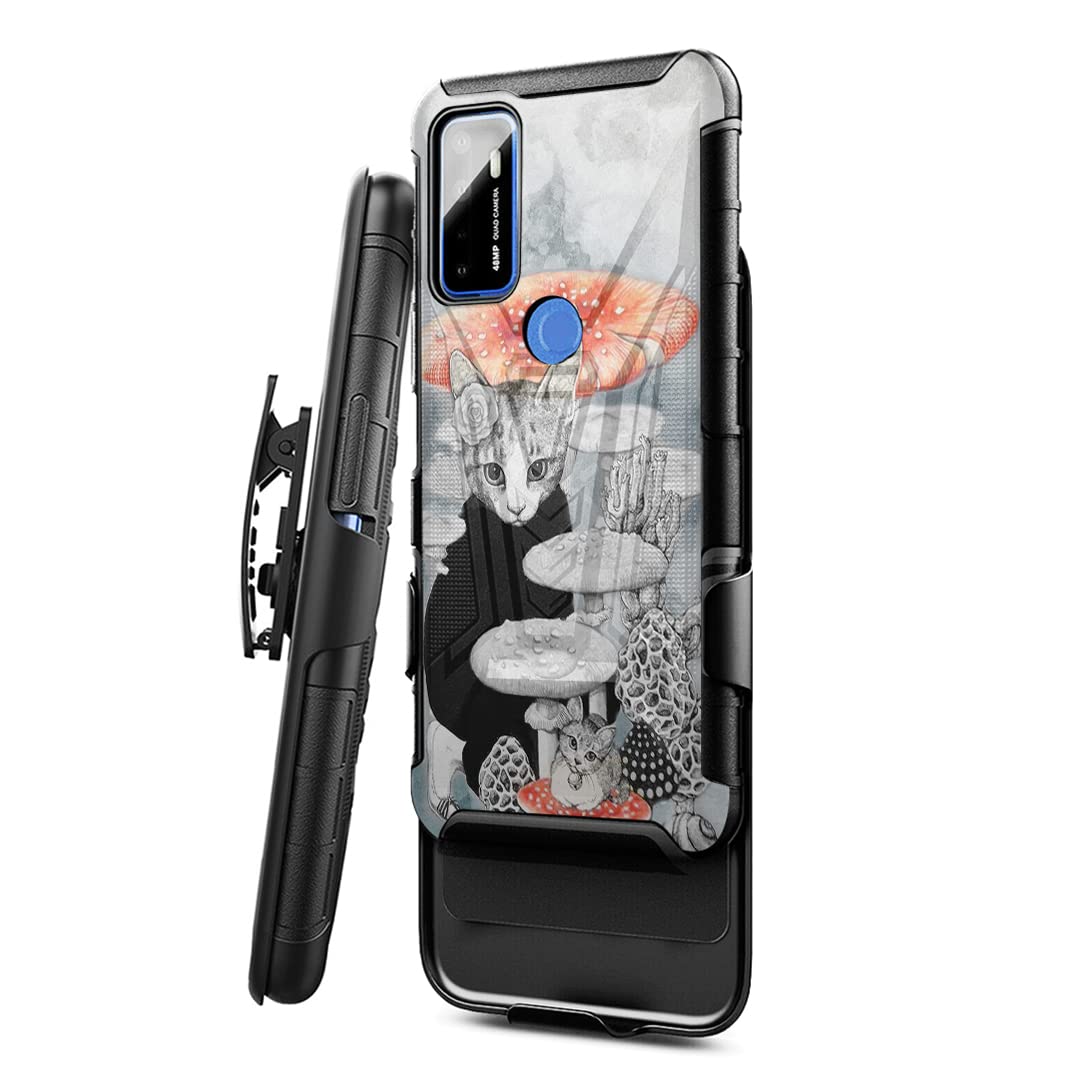 **Military Shockproof Heavy Duty Phone Case for Cricket Dream 5G & AT&T Radiant Max 5G - Belt Clip Holster with Kickstand | Perfect for Outdoor Work, Hiking & Adventure**