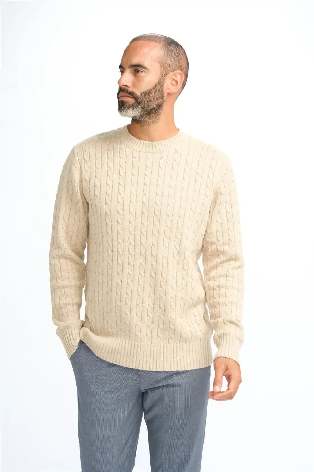 Cavani Men's Foston Cebel Jumper - Stylish Knit Sweater for Men | Perfect for Casual Wear, Office & Winter Outfits