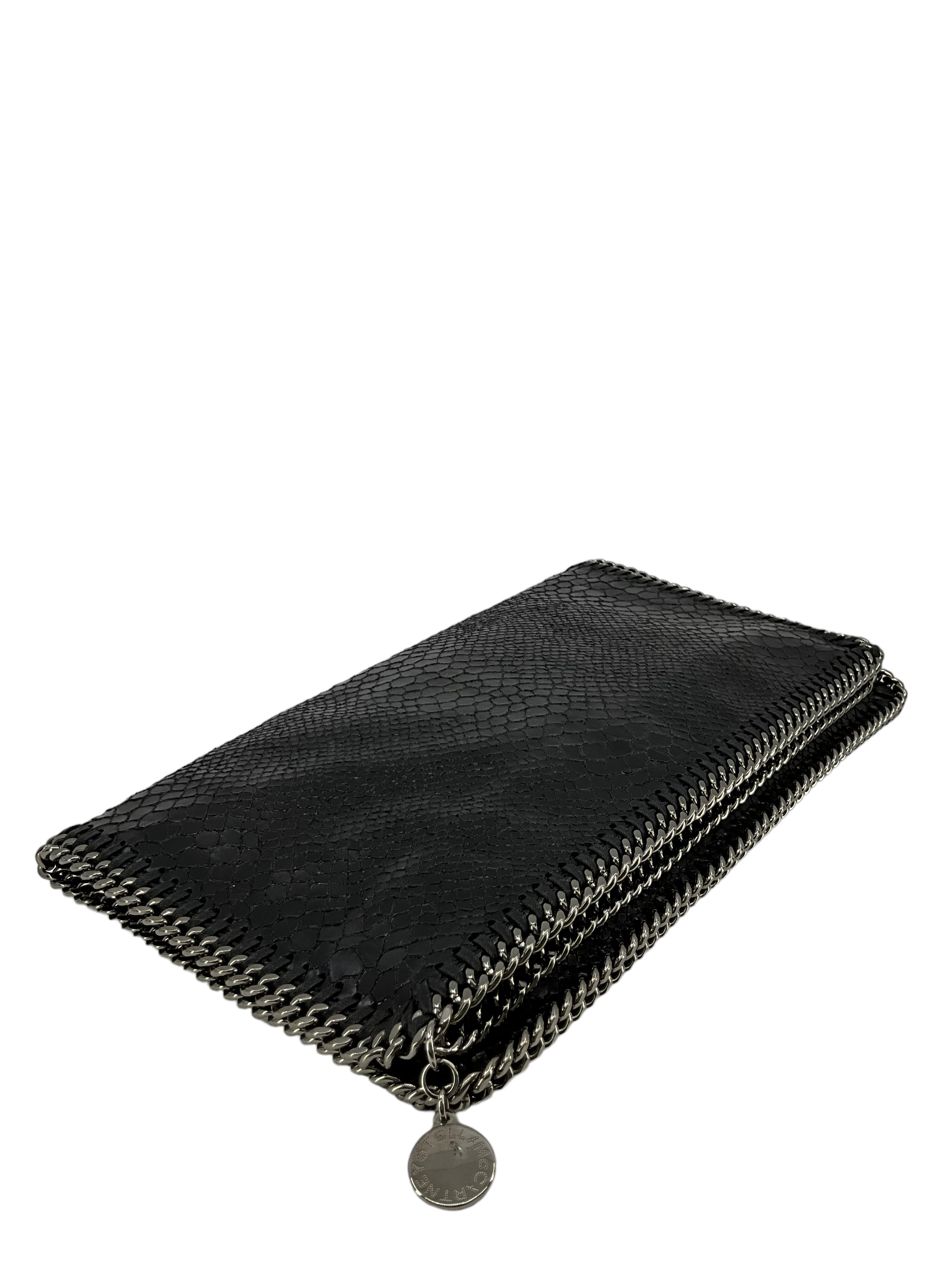Stella McCartney Falabella Vegan Python Clutch Bag - Luxury Designer Crossbody Purse for Women | Perfect for Evening Parties, Date Nights & Special Occasions