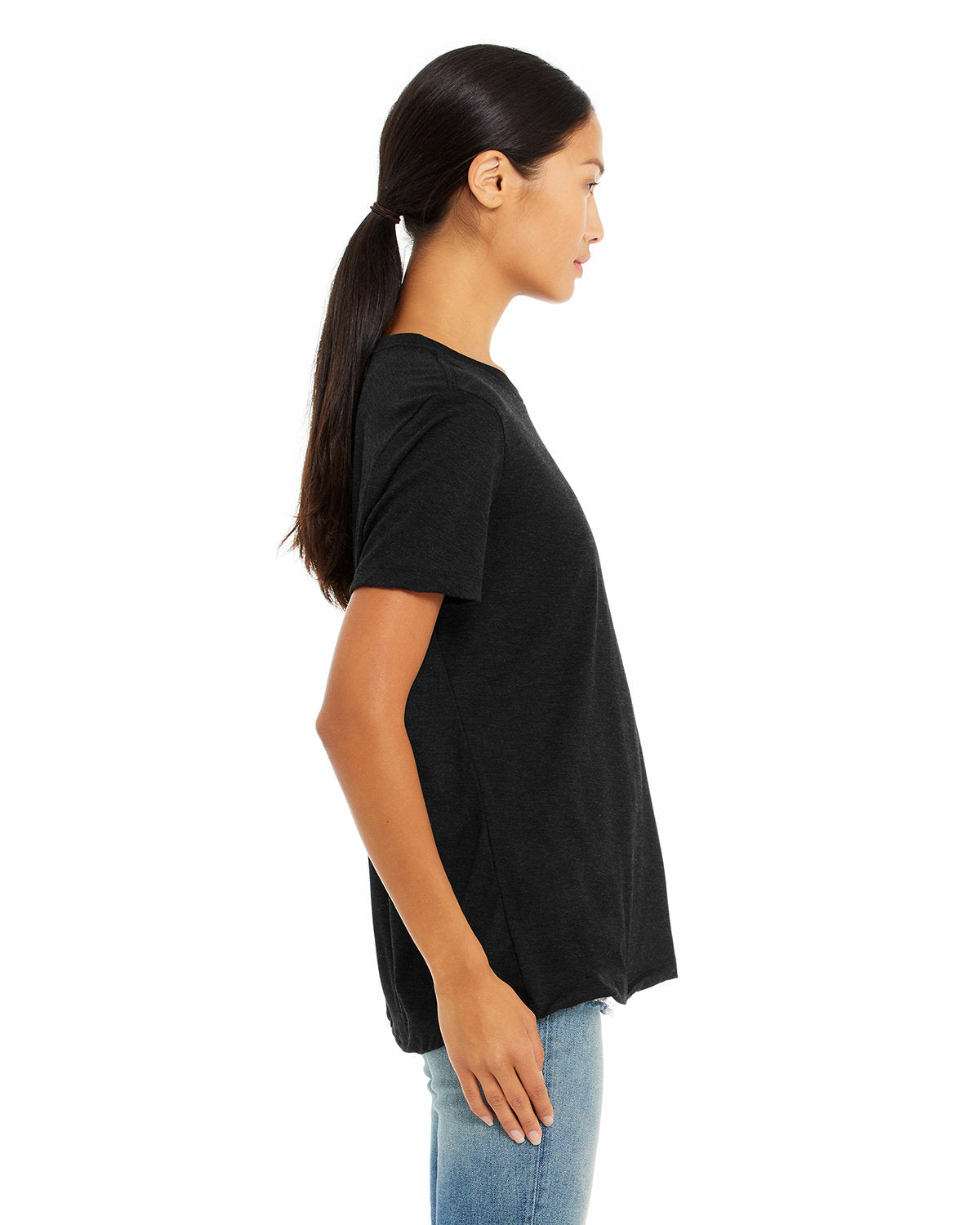 Bella + Canvas 6400CVC Women's Relaxed Heather Short Sleeve T-Shirt - Soft Cotton Blend Tee for Casual Wear, Workouts & Everyday Comfort