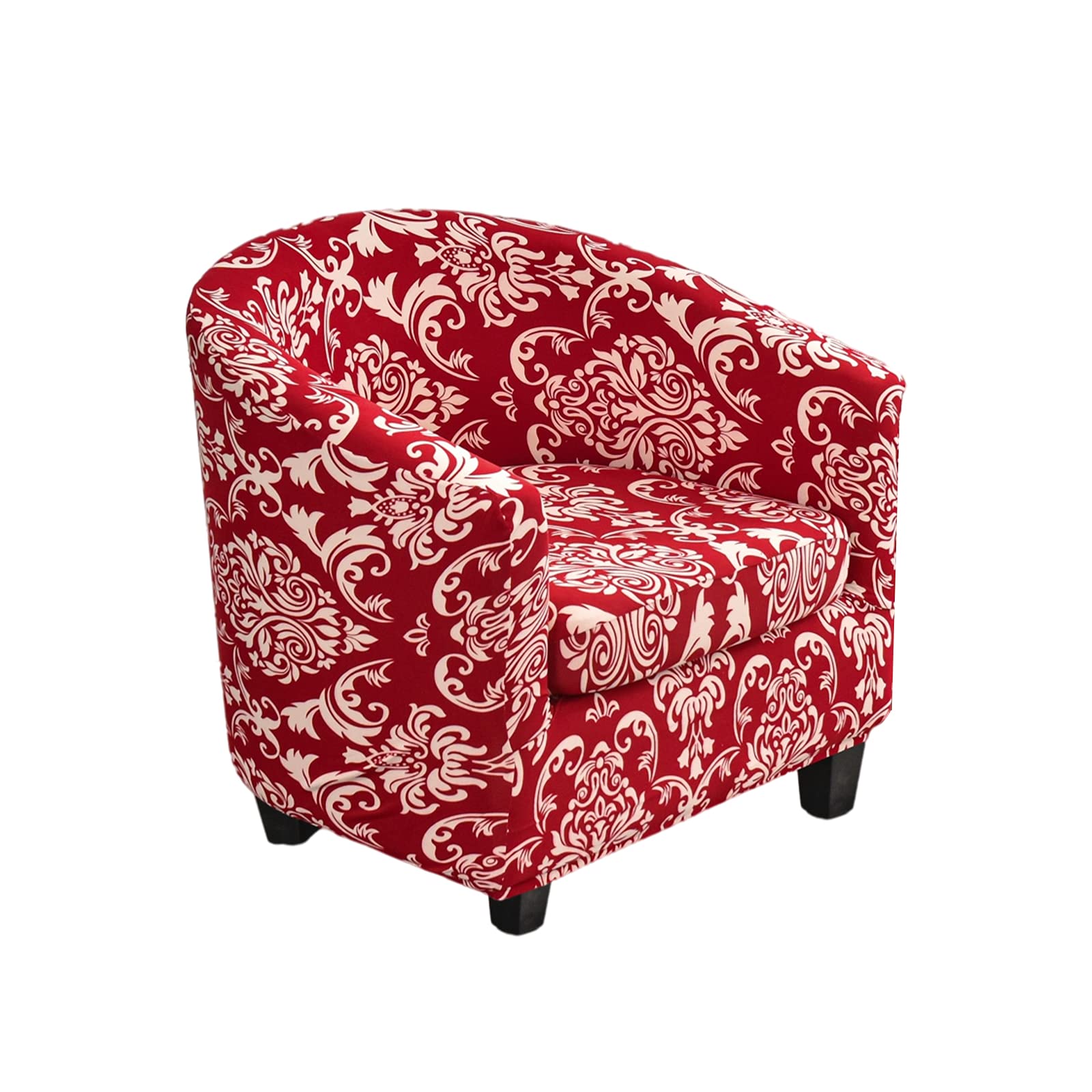 Eco-Ancheng 2-Piece Stretch Club Chair Slipcover - Printed Tub Chair & Armchair Cover, Sofa Protector for Living Room Furniture | Perfect for Home Decor, Lounge, and Office Use