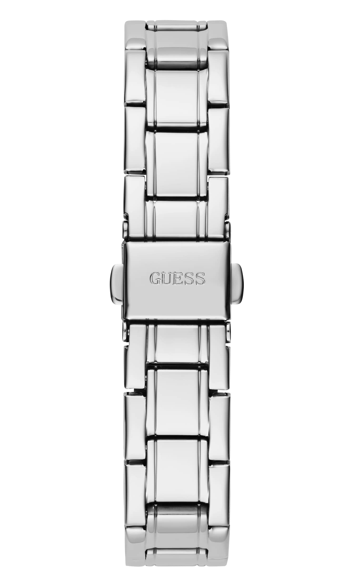 GUESS Ladies 28mm Gold-Tone Bracelet Watch with White Dial - Elegant Fashion Accessory for Women, Perfect for Office, Party & Everyday Wear