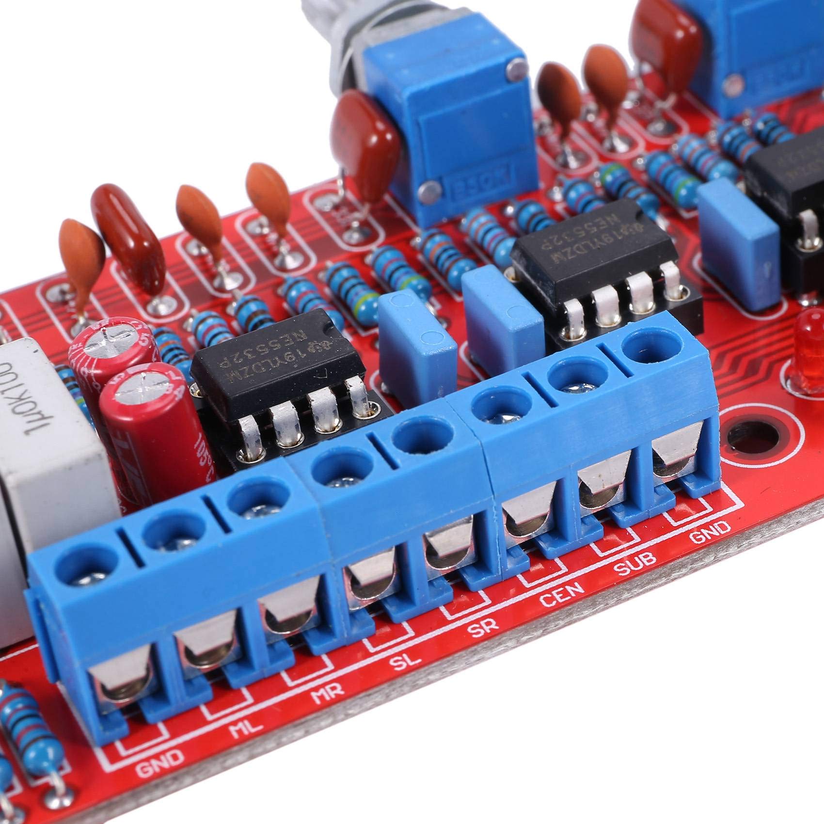 Seprendi NE5532 Preamplifier Board - HIFI 5.1 Channel Tone Control Volume Panel Preamp Mixer for Audio Systems | Home Theater, Studio Recording & DIY Audio Projects
