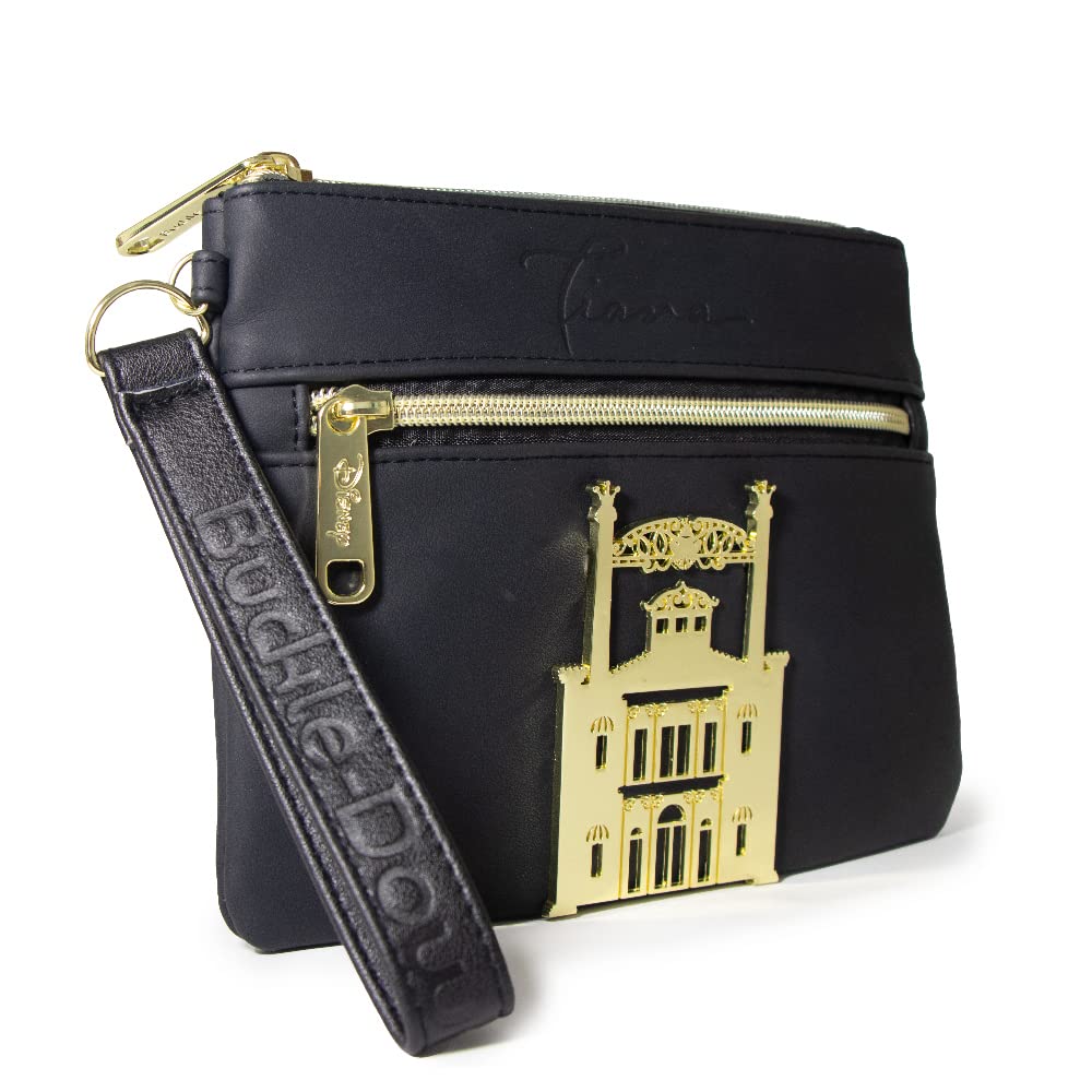 Buckle-Down Unisex Wallet Wristlet for Men & Women - Slim RFID Blocking Leather Wrist Wallet for Cash, Cards & ID - Perfect for Travel, Concerts & Daily Use