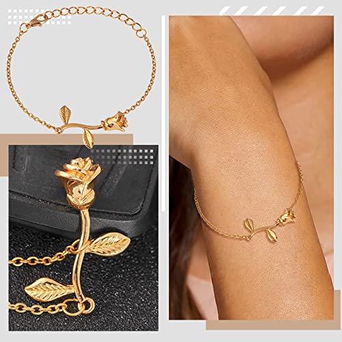 Elegant Rose Gold Bracelet for Women - Perfect Mother's Day Gift from Daughter, Bridesmaid Jewelry, Romantic & Thoughtful Present for Her - Ideal for Weddings, Anniversaries & Special Occasions