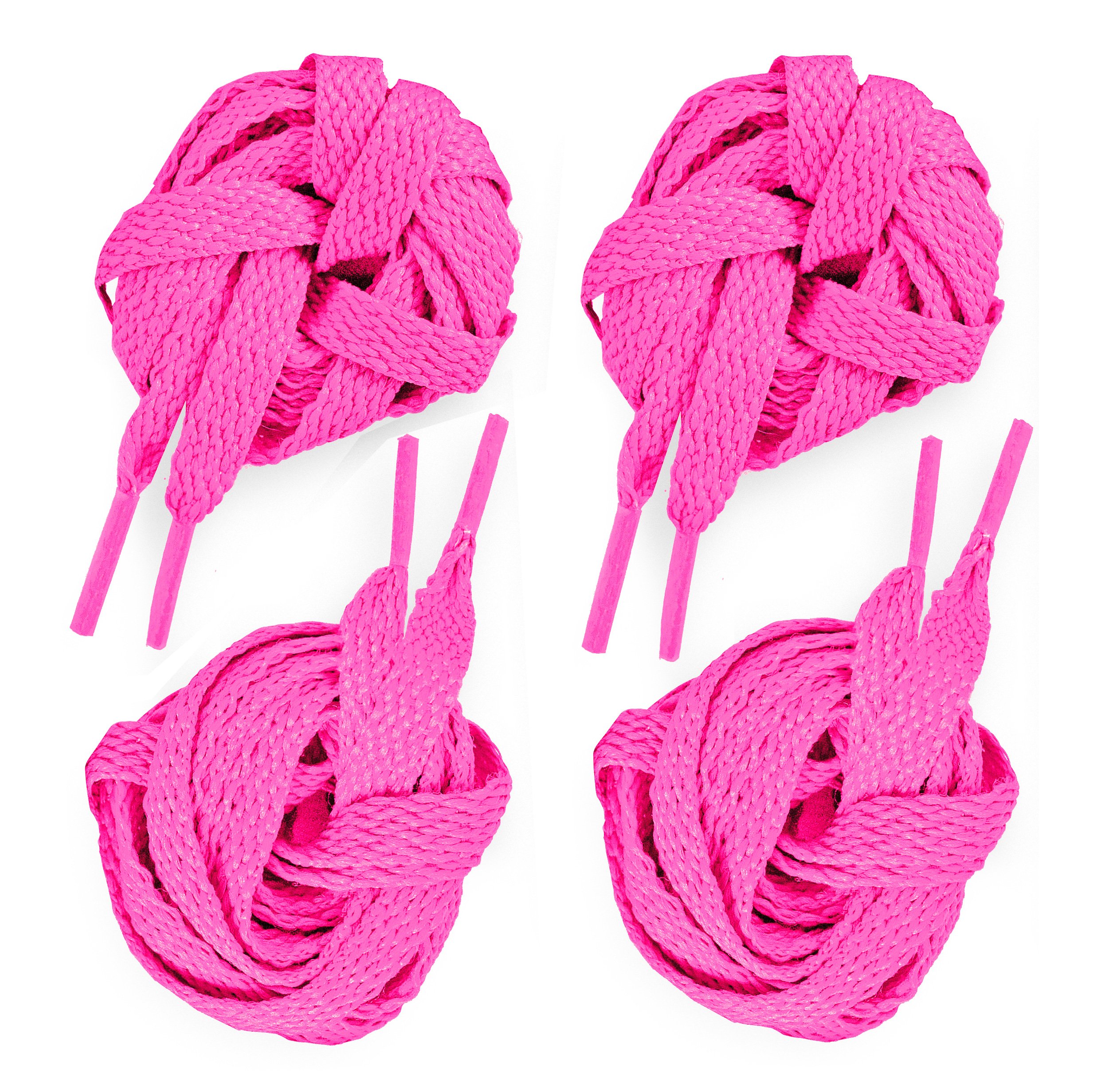Flat Shoelaces for Sneakers - Durable Athletic Shoe Laces for Running & Training - USA Made Non-Slip Shoestrings (2 Pairs) - Perfect for Gym, Sports & Casual Wear