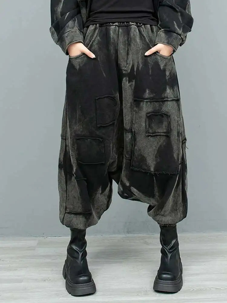 black gray pants