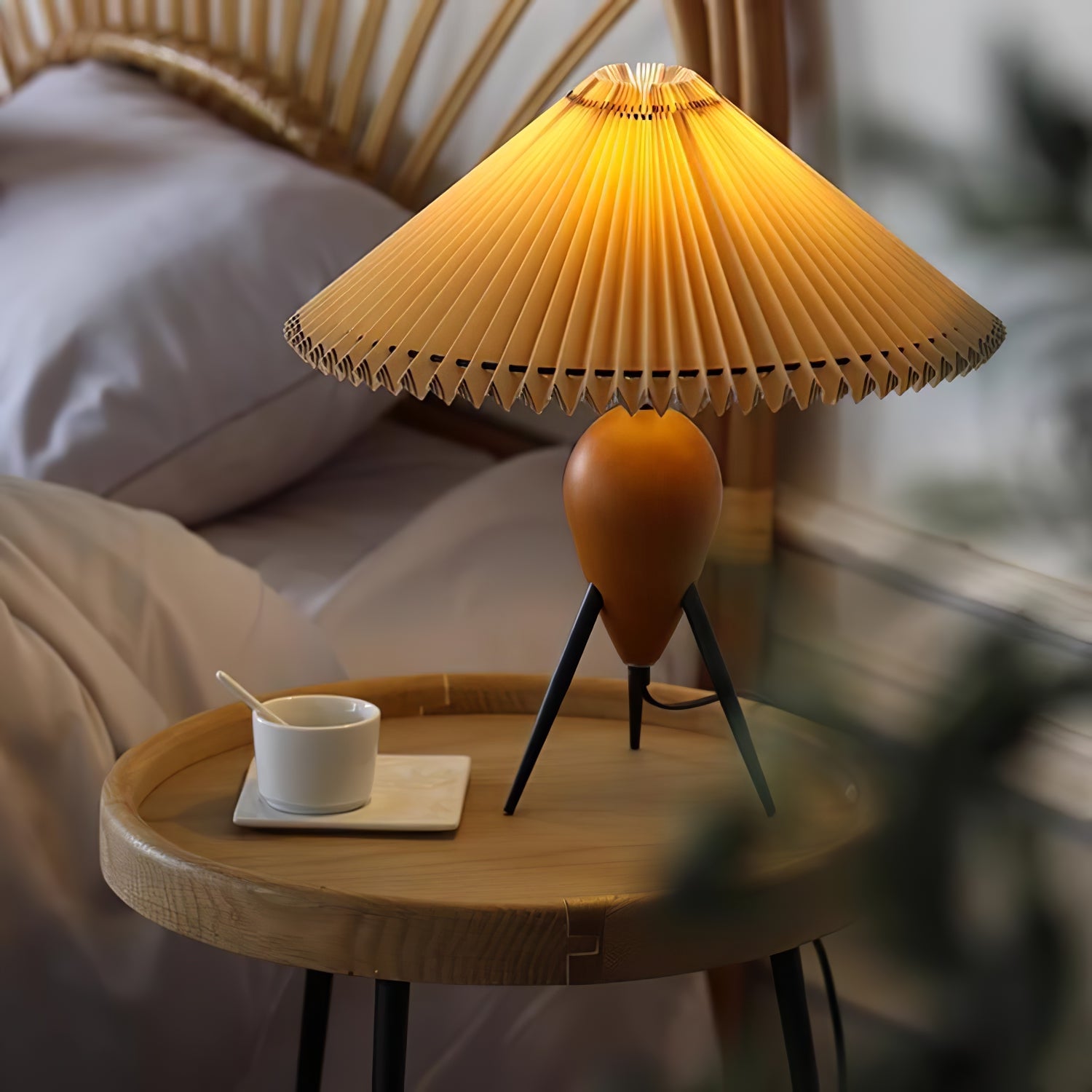 Modern LED Table Lamp for Bedroom & Living Room - Adjustable Brightness, USB Charging Port, Energy Saving - Perfect for Reading, Working, and Relaxing