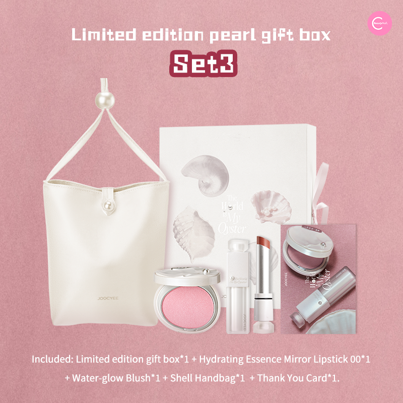 JOOCYEE Oyster Heart Limited Edition Gift Set - Romantic Valentine's Day Present for Her, Elegant Jewelry Box with Necklace & Earrings - Perfect for Anniversaries, Birthdays & Special Occasions