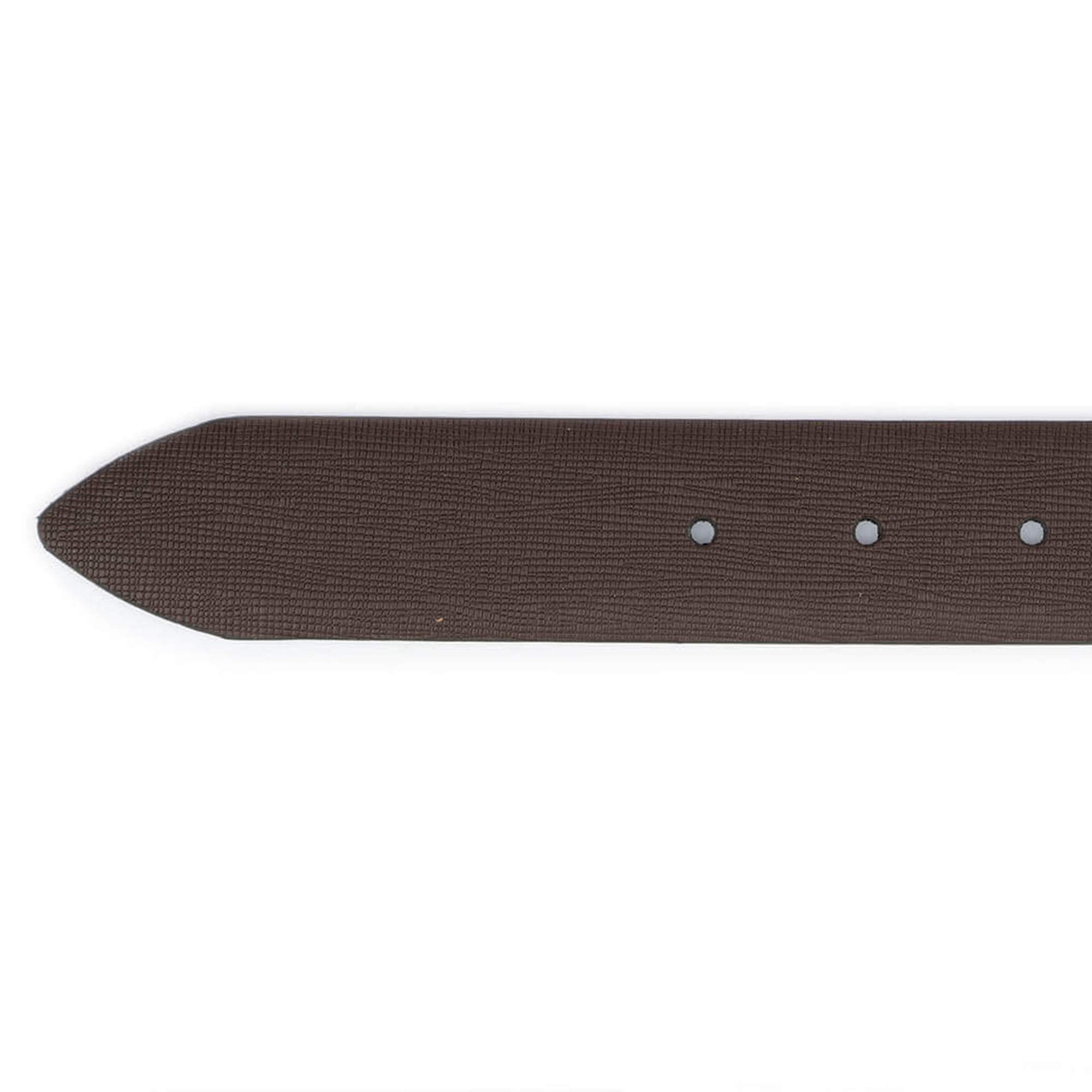 Genuine Brown Saffiano Leather Men's Belt - Premium Replacement Strap for Dunhill Buckles | Dress & Casual Wear for Office & Everyday Use