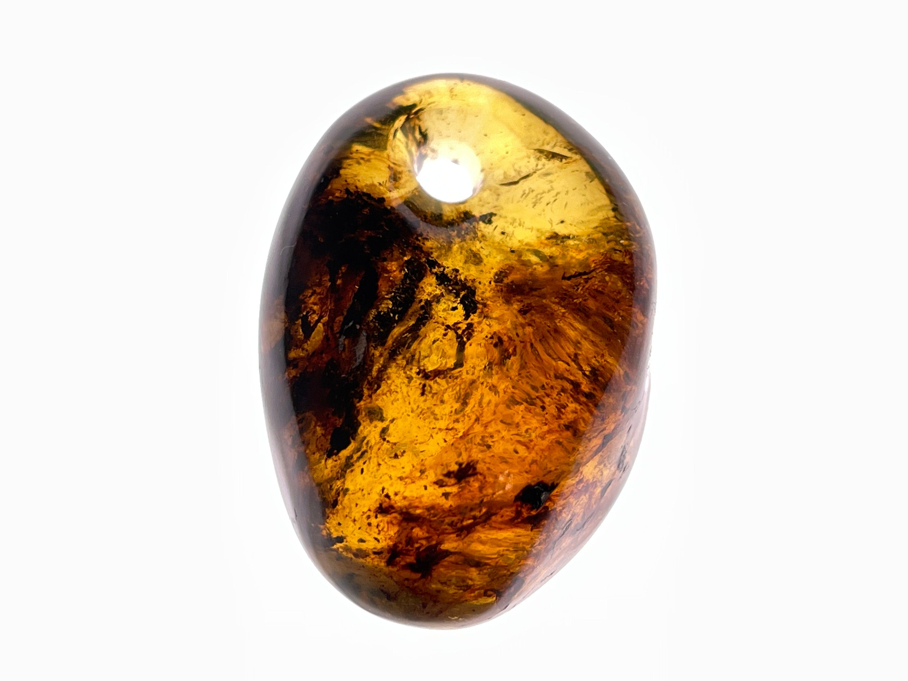 Handmade Mexican Amber Crystal Pendant Necklace - Natural Healing Stone Jewelry for Women, Spiritual Protection & Energy Balance | Perfect for Meditation, Yoga & Everyday Wear