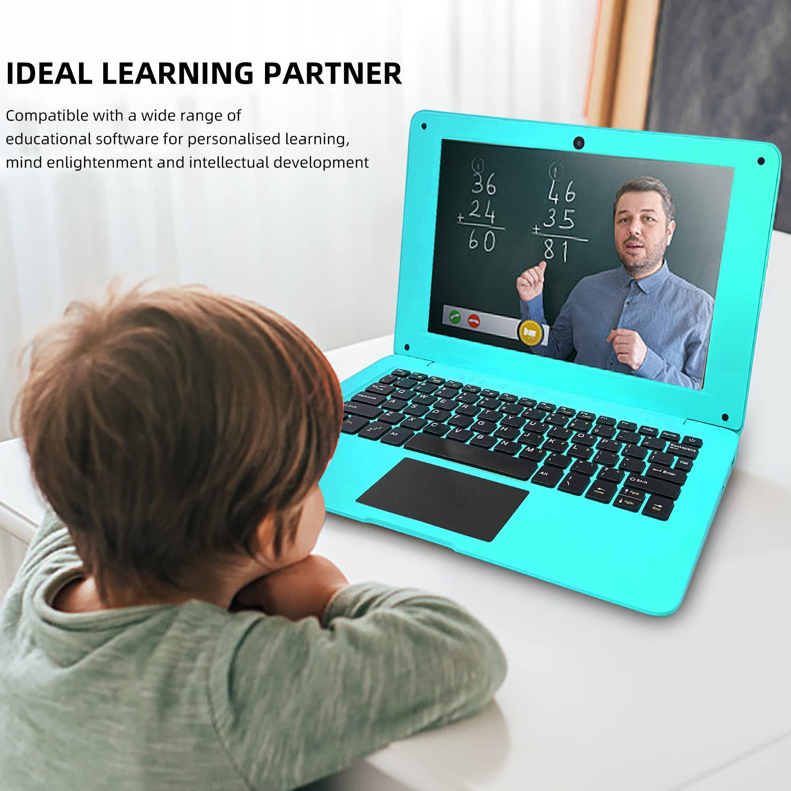 iSTYLE 10.1 Inch Windows 10 Ultra Thin Laptop - Full HD Display, 2GB RAM, 32GB Storage, Intel Atom Quad Core 1.44GHz, USB 3.0, WiFi, HDMI, Bluetooth - Includes Laptop Bag, Mouse, Mouse Pad & Headphones (Blue) - Perfect for Work, Study & Travel