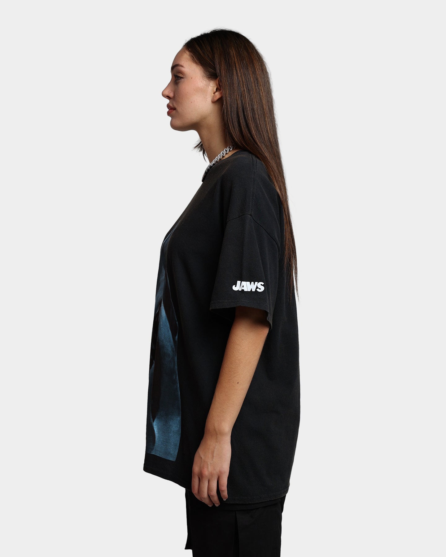 Vintage Jaws Movie T-Shirt - Black Washed Graphic Tee for Men & Women - Perfect for Casual Wear, Halloween Costumes, and Movie Fan Gifts