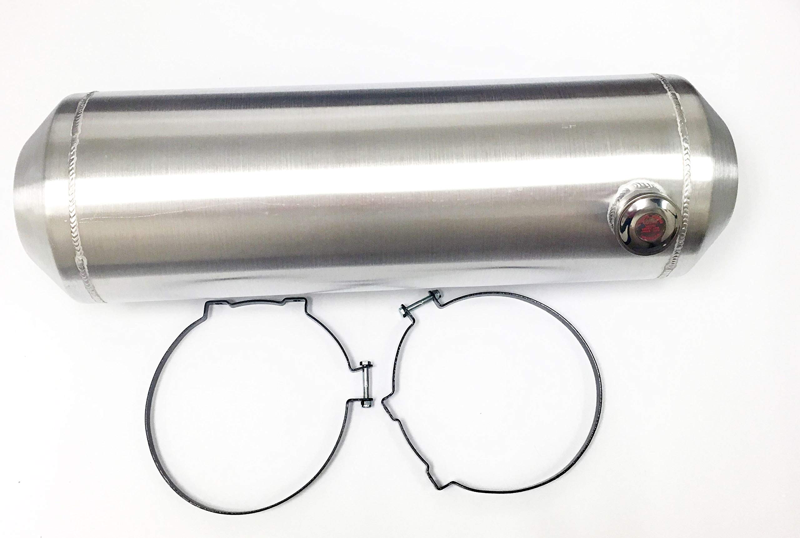11 Gallon Round Spun Aluminum Fuel Gas Tank - 10