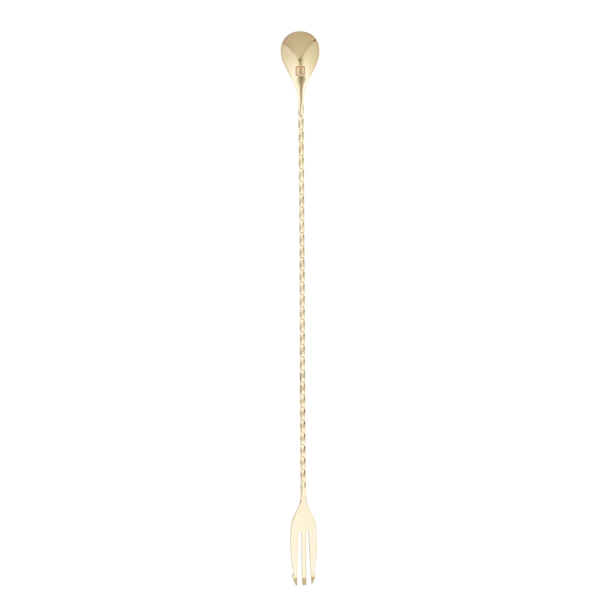 Premium Gold Plated Stainless Steel Trident Bar Spoon - 16