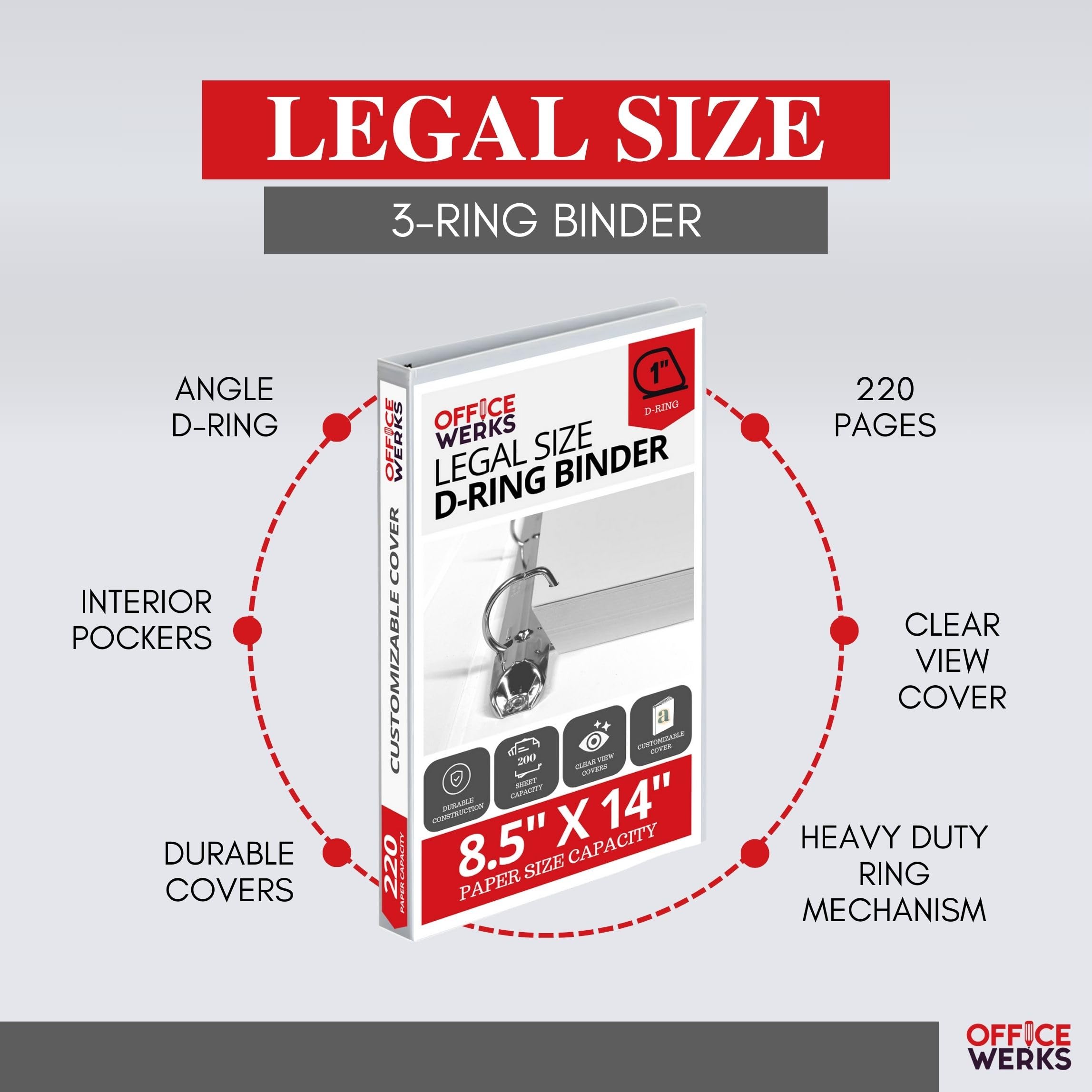 Heavy Duty Legal Size View Binder - 14