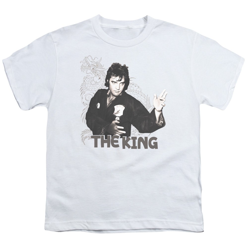 Elvis Presley Fighting King Graphic T-Shirt - Unisex Youth Tee for Boys & Girls | Music Lovers & Retro Style