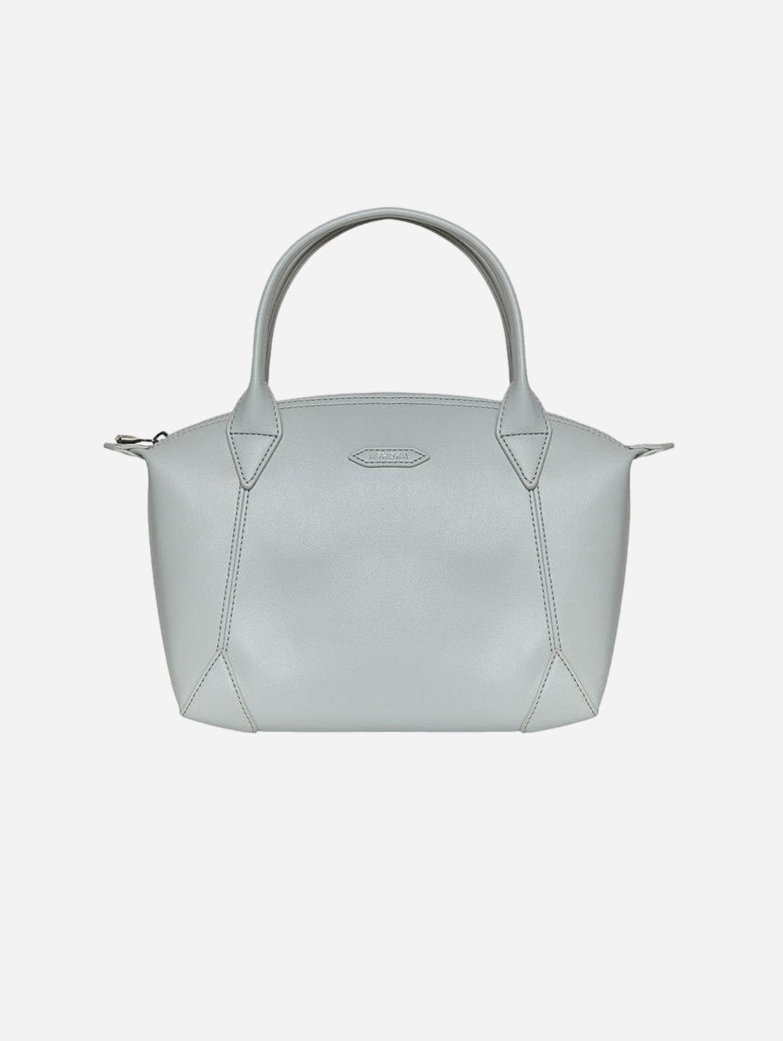 Vegan Leather Shoulder Bag for Women - Stylish Apple Skin Design in Pearl Grey | Perfect for Work, Travel & Everyday Use