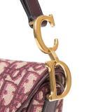 Mini Dior Burgundy Oblique Saddle Bag - Luxury Crossbody Purse for Women | Perfect for Date Night, Parties & Everyday Use