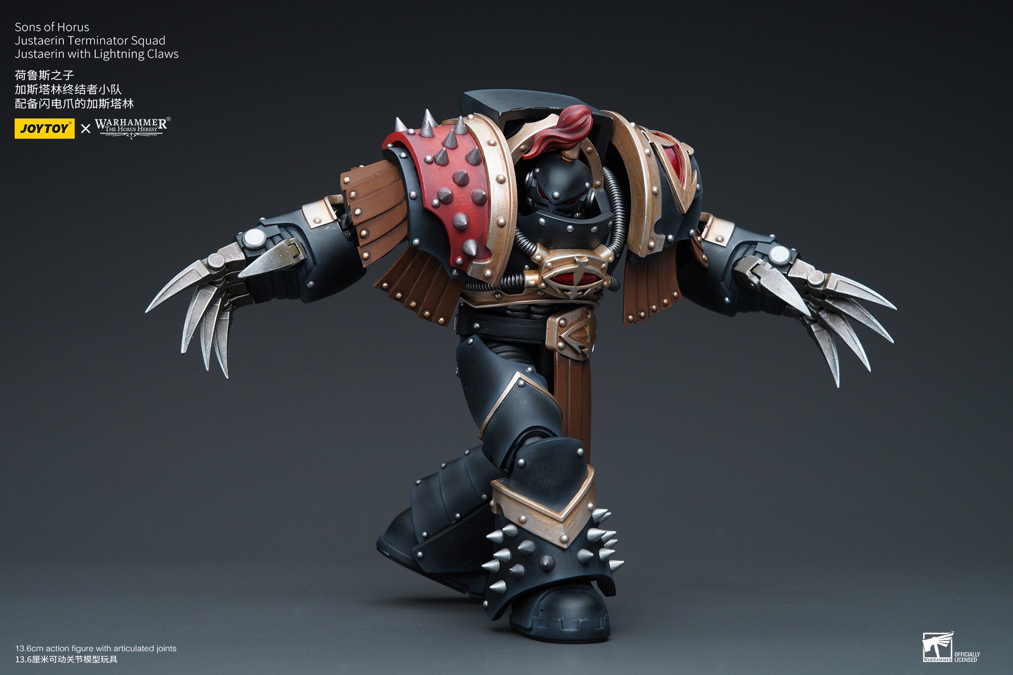 1/18 JOYTOY Warhammer The Horus Heresy Sons of Horus Justaerin Terminator Squad Action Figure - Collectible Miniature for Warhammer 40K Fans, Tabletop Gaming & Display