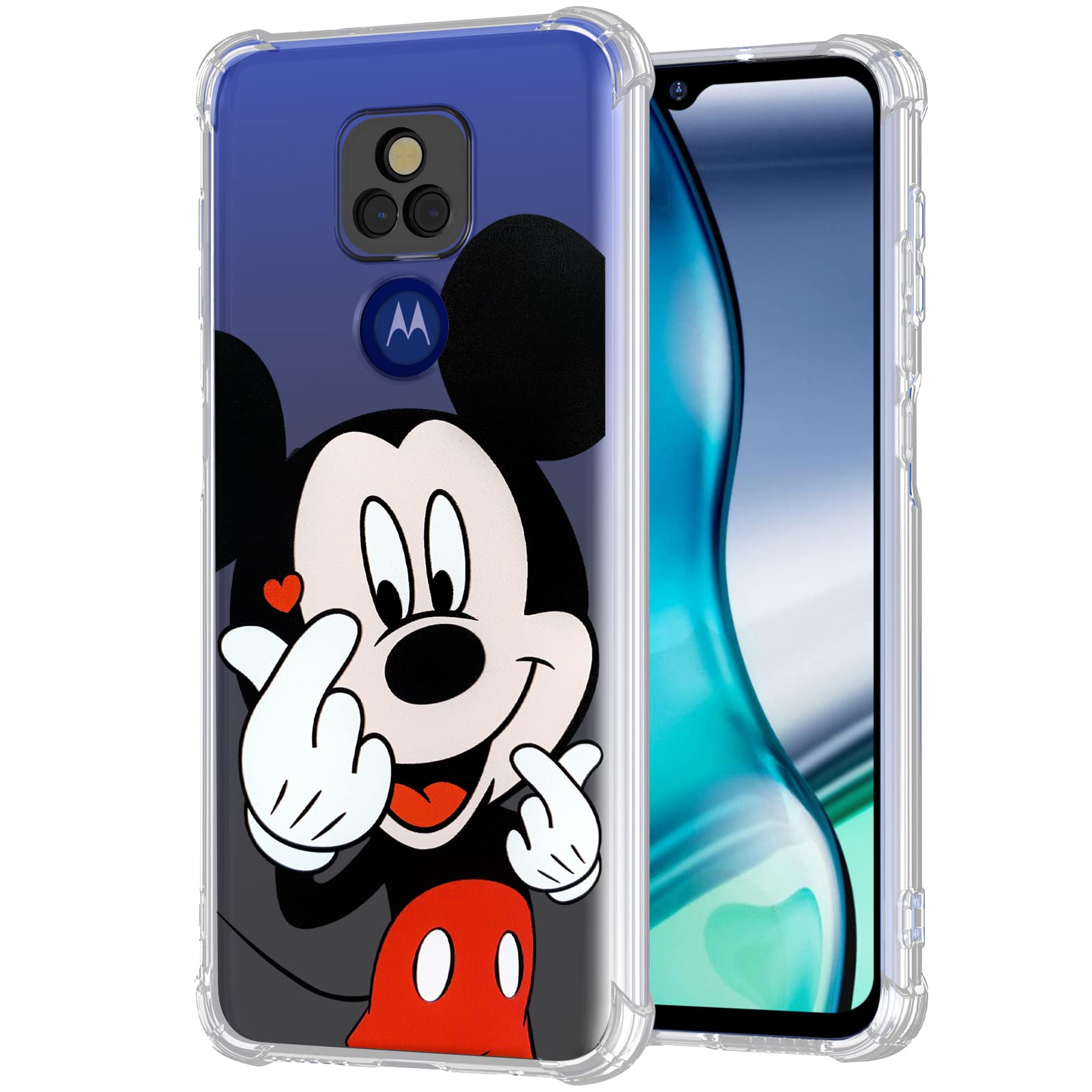 Motorola Moto G Play 2021 Phone Case - Cute Cartoon Heart Design TPU Cover for Girls, Boys & Women | Kawaii Soft Clear Protective Case | Perfect Gift for Kids & Teens | Great for School, Work & Everyday Use