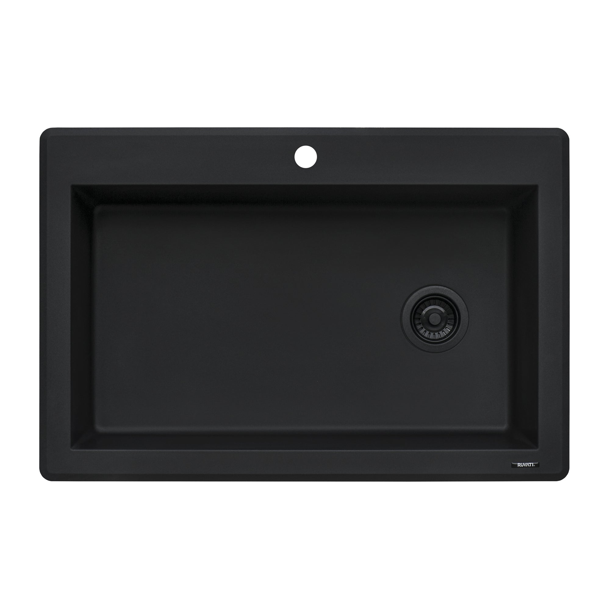 33 x 22 Inch Drop-in Topmount Granite Composite Single Bowl Kitchen Sink - Durable & Stylish for Modern Kitchens, Perfect for Cooking & Cleaning