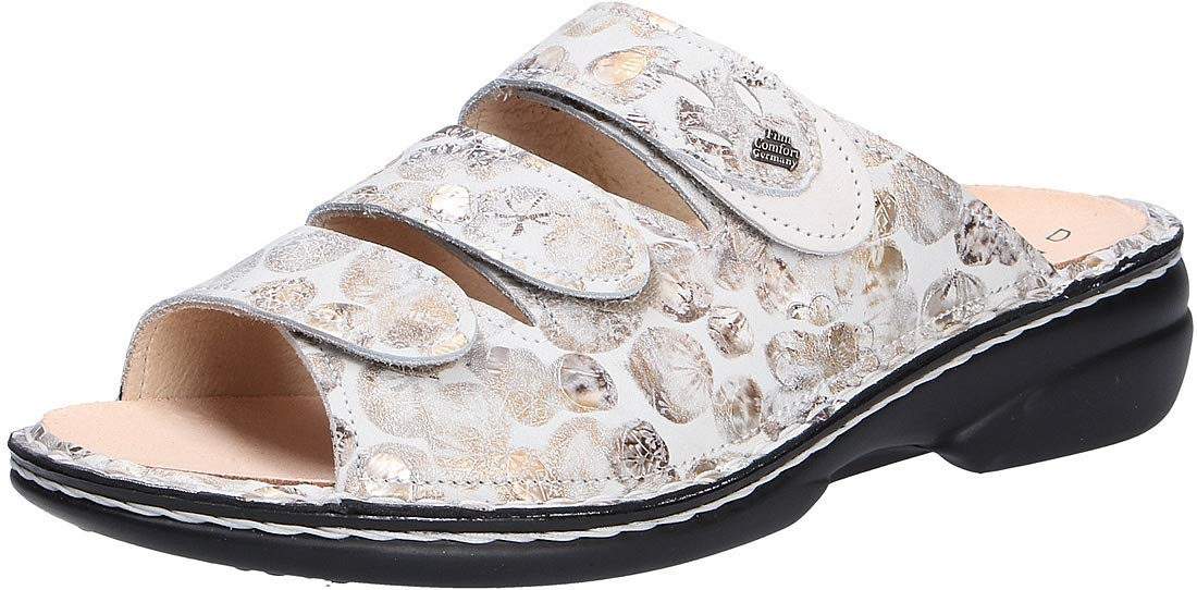 Finn Comfort Women's Kos Nubuck Sandals - Comfortable Leather Walking Sandals for Women - Perfect for Travel, Beach & Everyday Wear