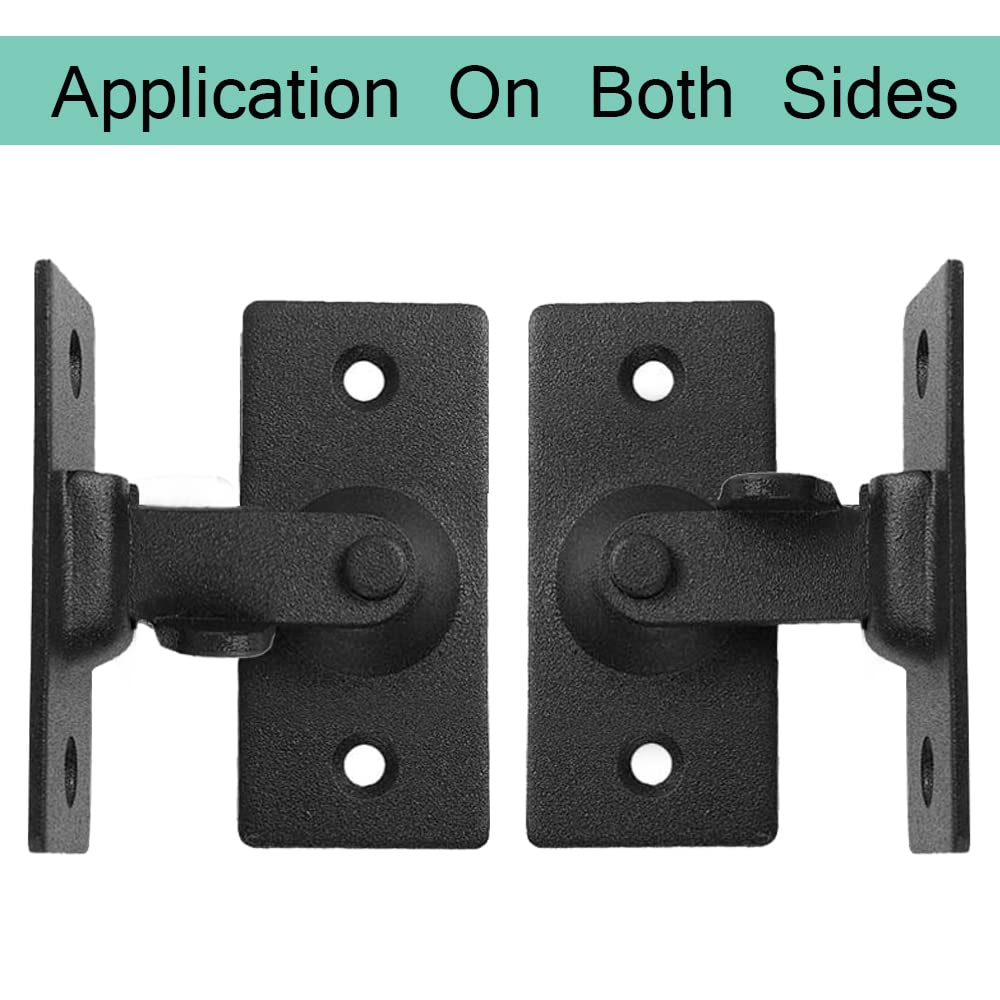 WANLIAN 90 Degree Mini Door Latch - Sliding Door Lock, Screen Door Latch, Pocket Door Latch - Secure Your Home, Office & RV Doors