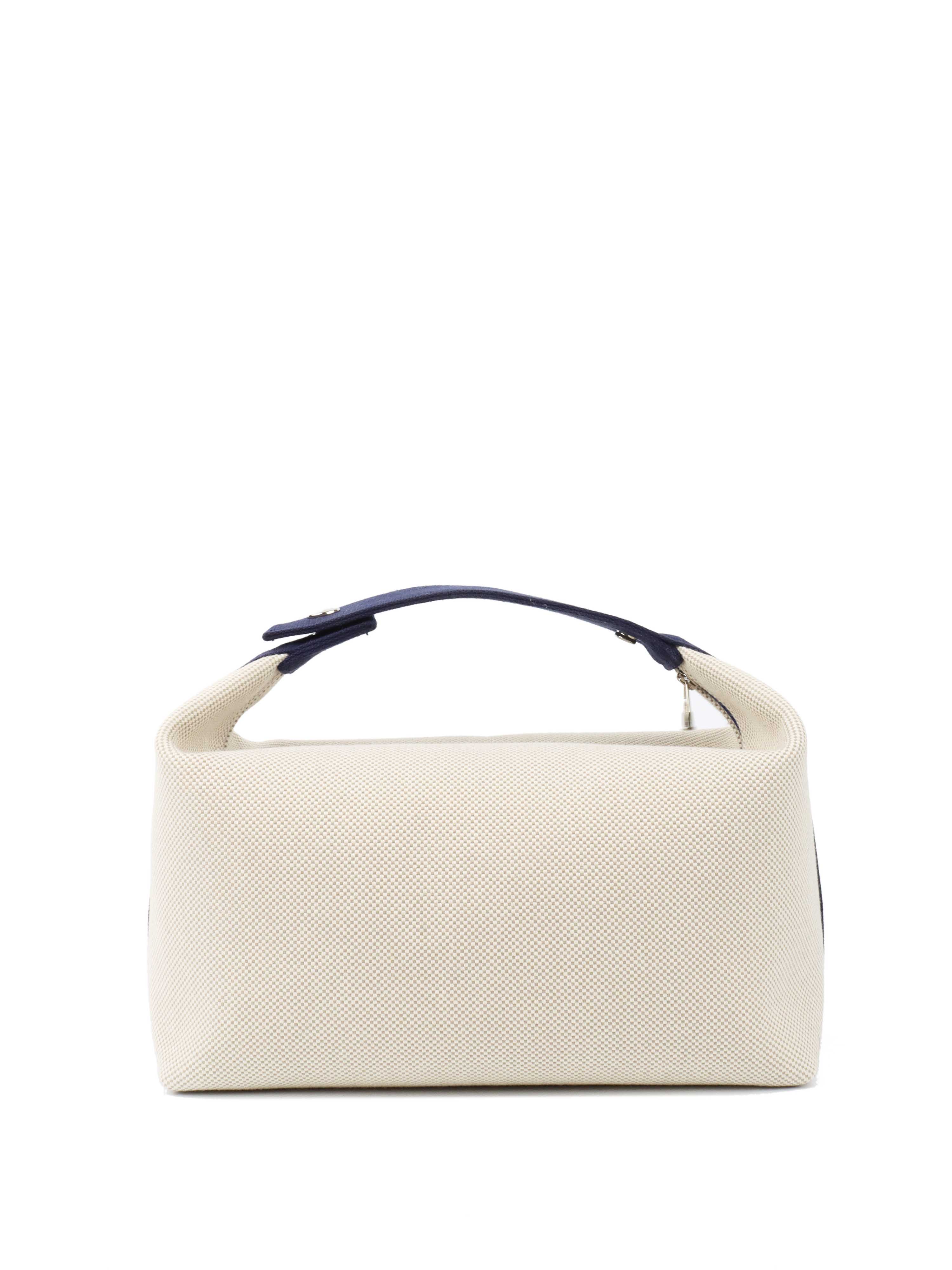 Hermes Cream Bride a Brac Large Travel Case - Luxury Leather Cosmetic Bag for Women, Perfect for Travel, Makeup Storage & Everyday Use
