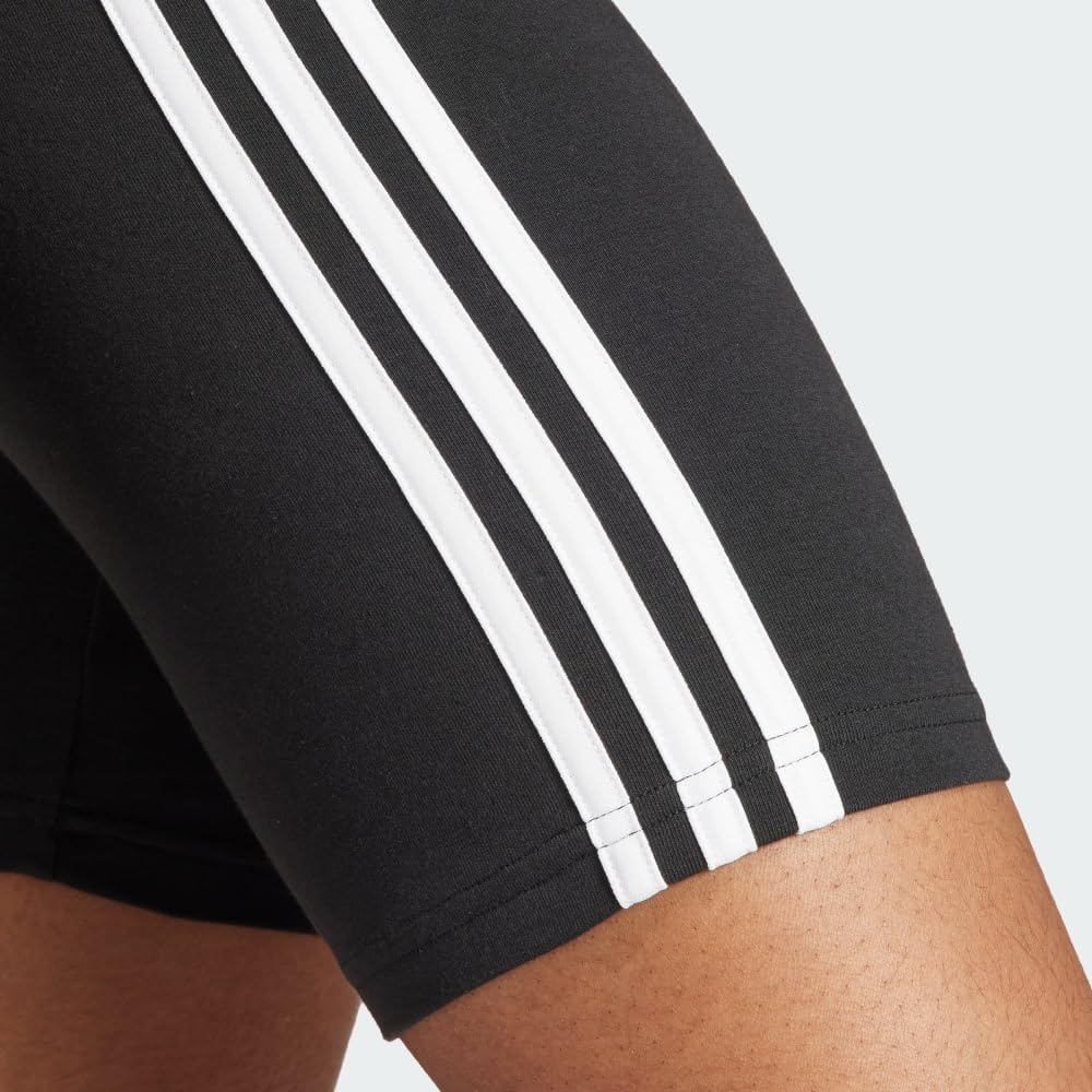 Adidas Women's Essentials 3-Stripes Bike Shorts - Breathable Workout Shorts for Running, Yoga & Gym - Comfortable Athletic Wear for Active Lifestyles