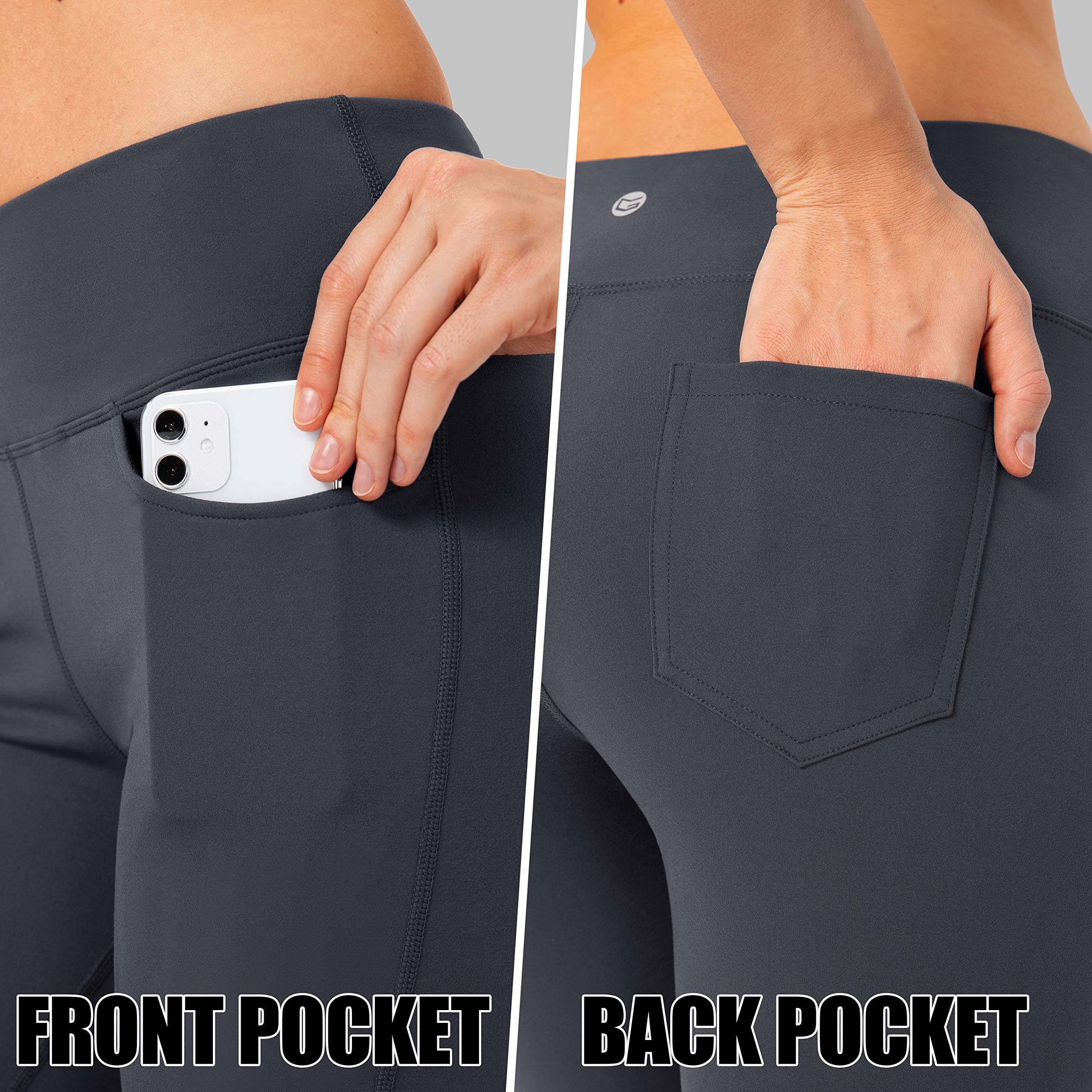 Gradual Women's High Waist Yoga Pants with 4 Pockets - Bootcut Work Dress Pants for Office, Yoga & Casual Wear